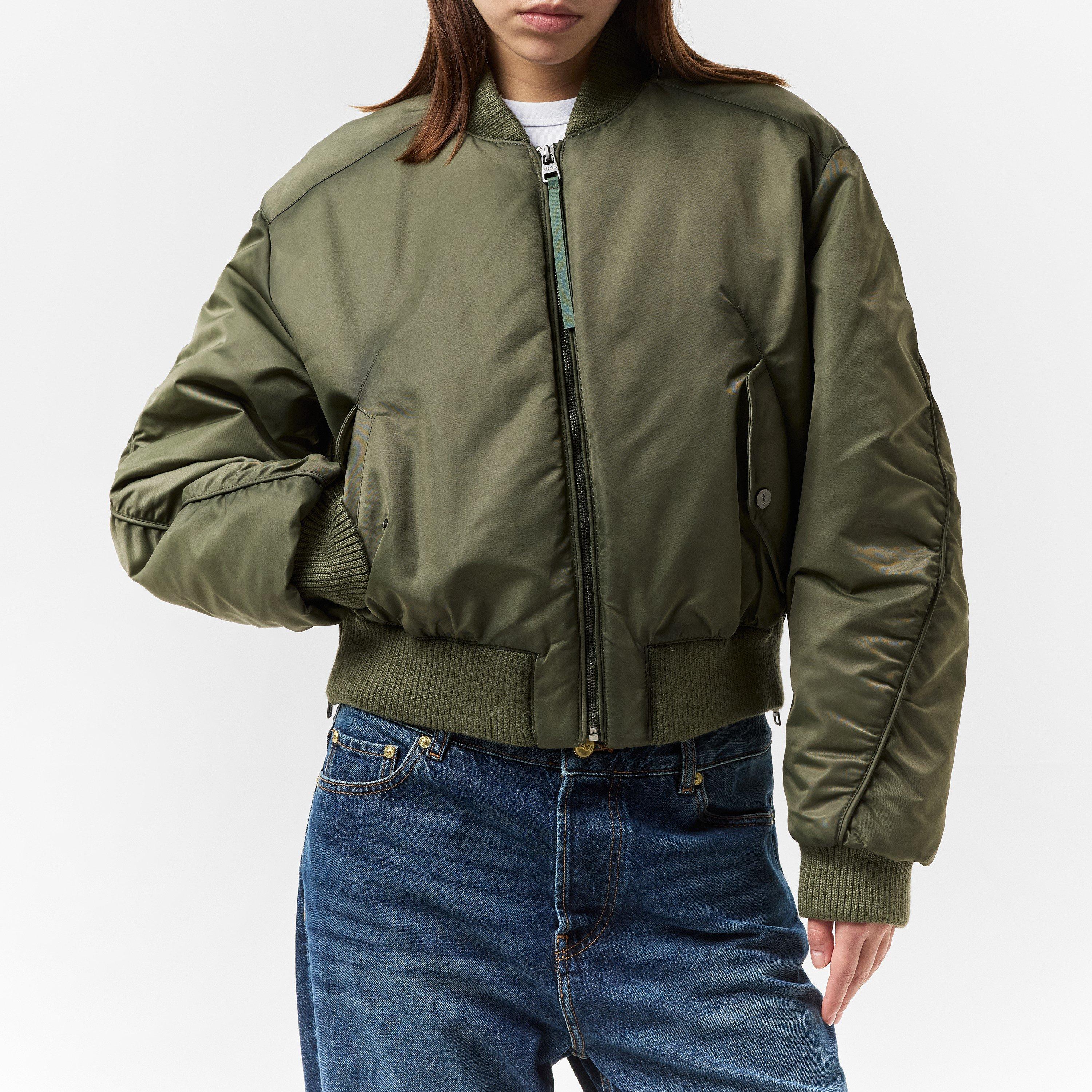 Med Green - Hugo - Women's Ferida  Red Parka - 3