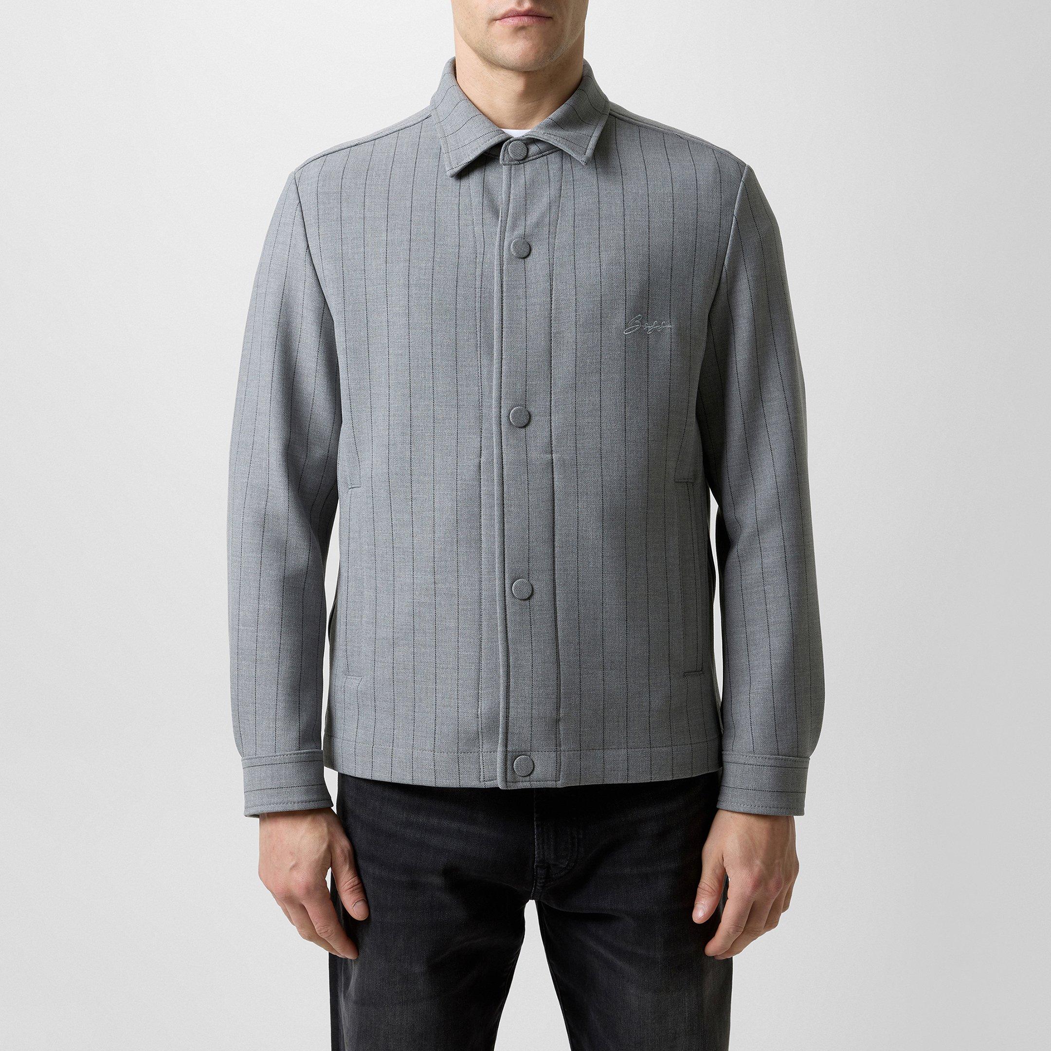 Medium Grey 030 - Boss - Men's CarperCoach Overshirt - 3