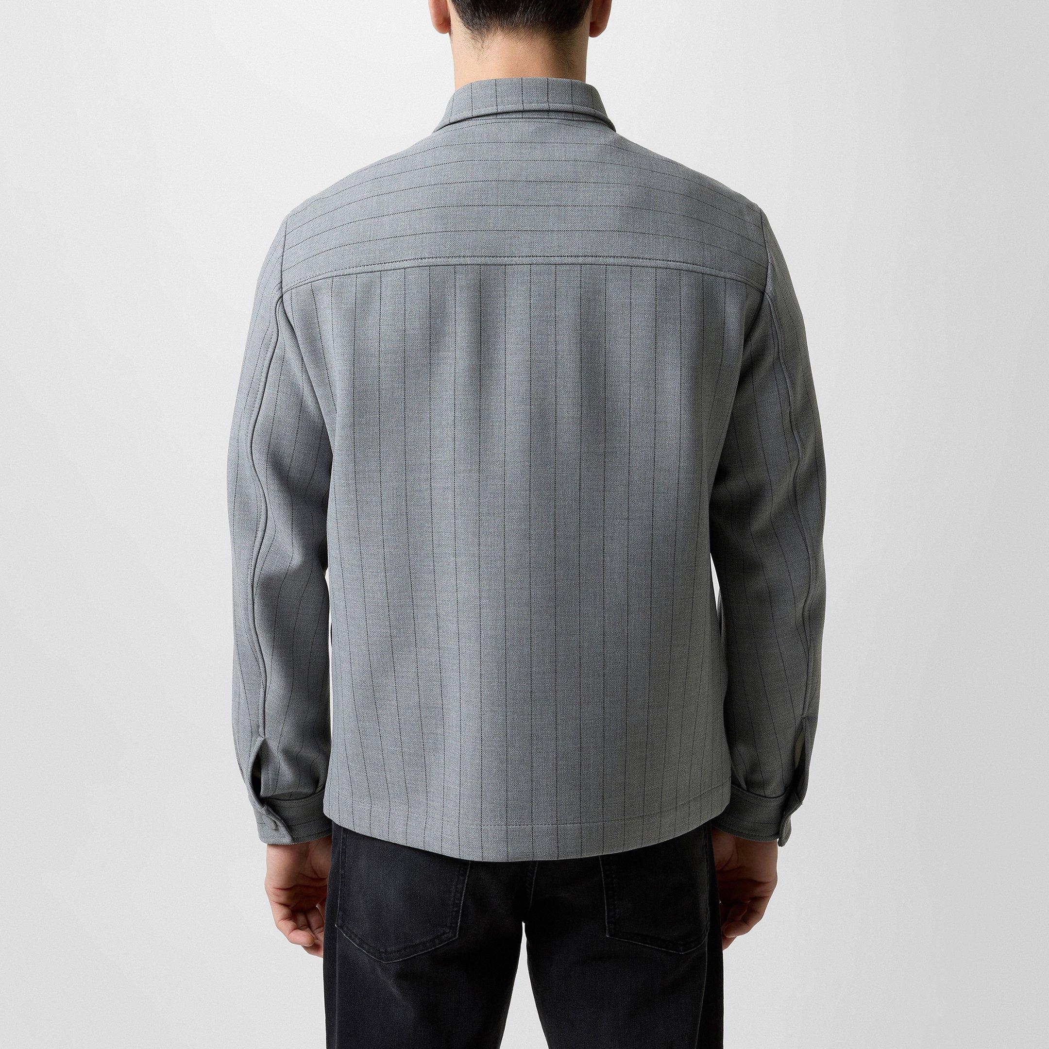 Medium Grey 030 - Boss - Men's CarperCoach Overshirt - 4