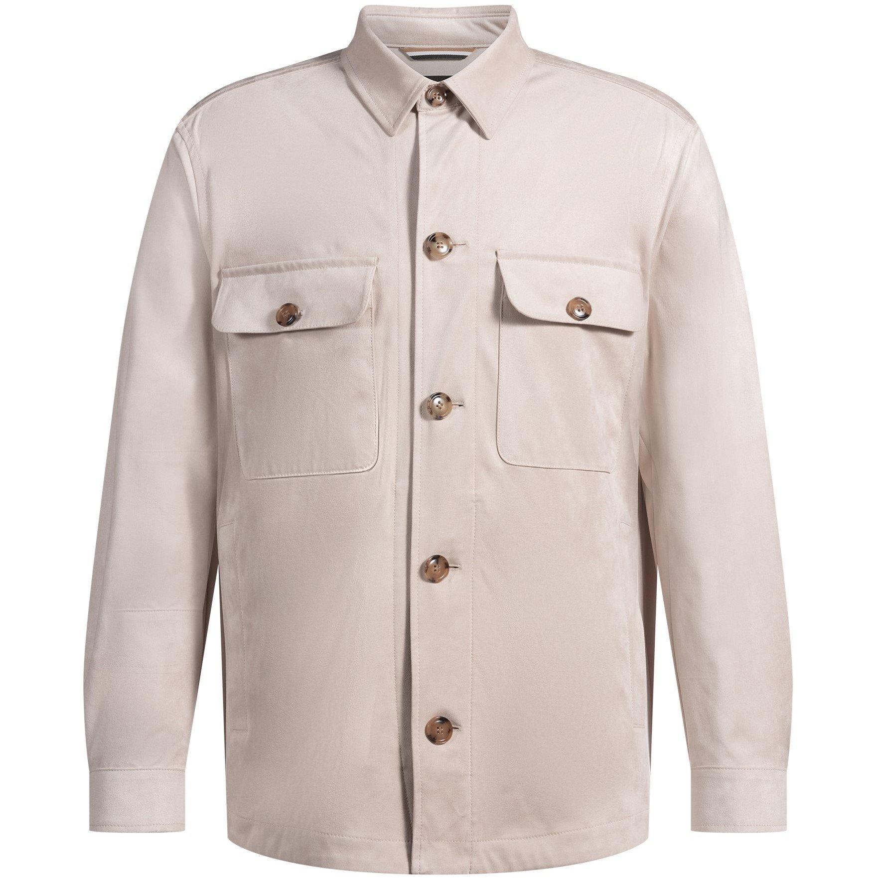 Boss Men's C-Carper-Os-244 01 Overshirt - Open White 131 - Medium
