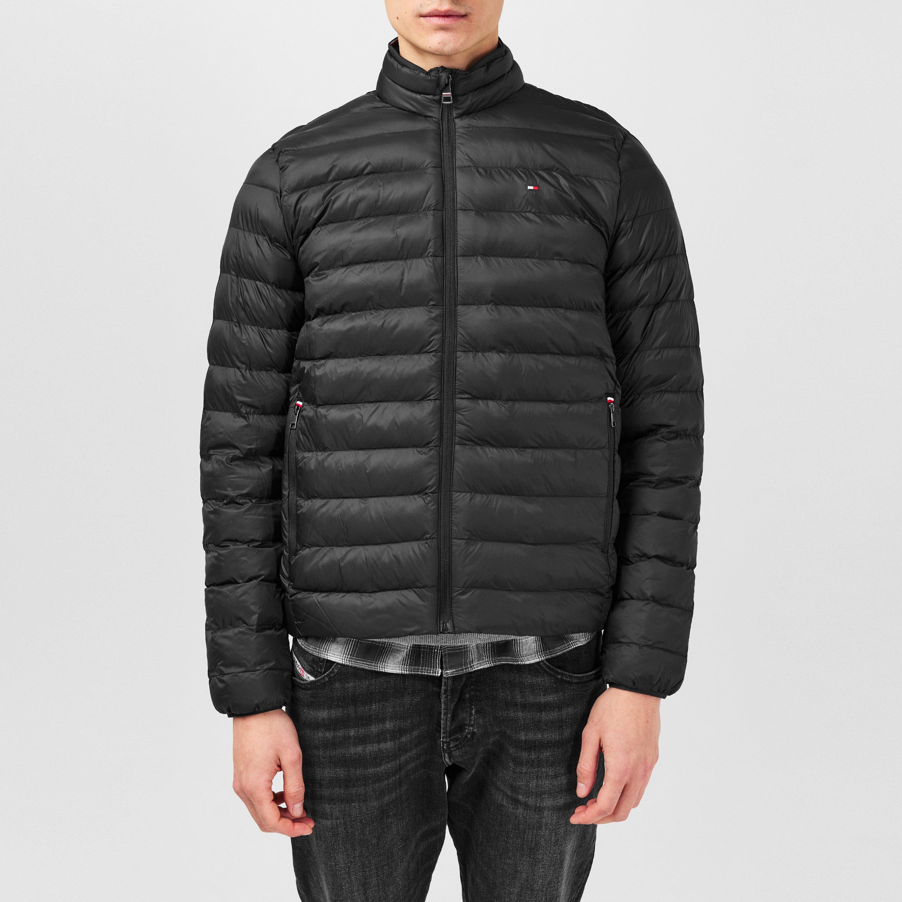 Black BDS - Tommy Hilfiger - Men's Core Packable Recycled Short Puffer Jacket - 3