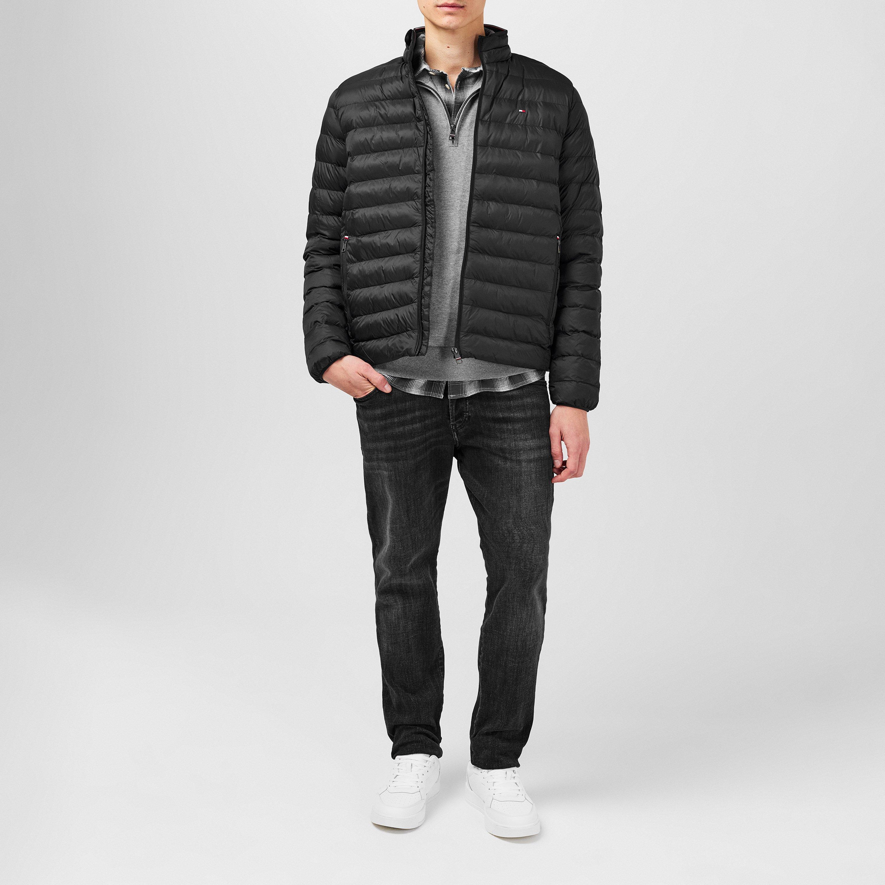 Black BDS - Tommy Hilfiger - Men's Core Packable Recycled Short Puffer Jacket - 6