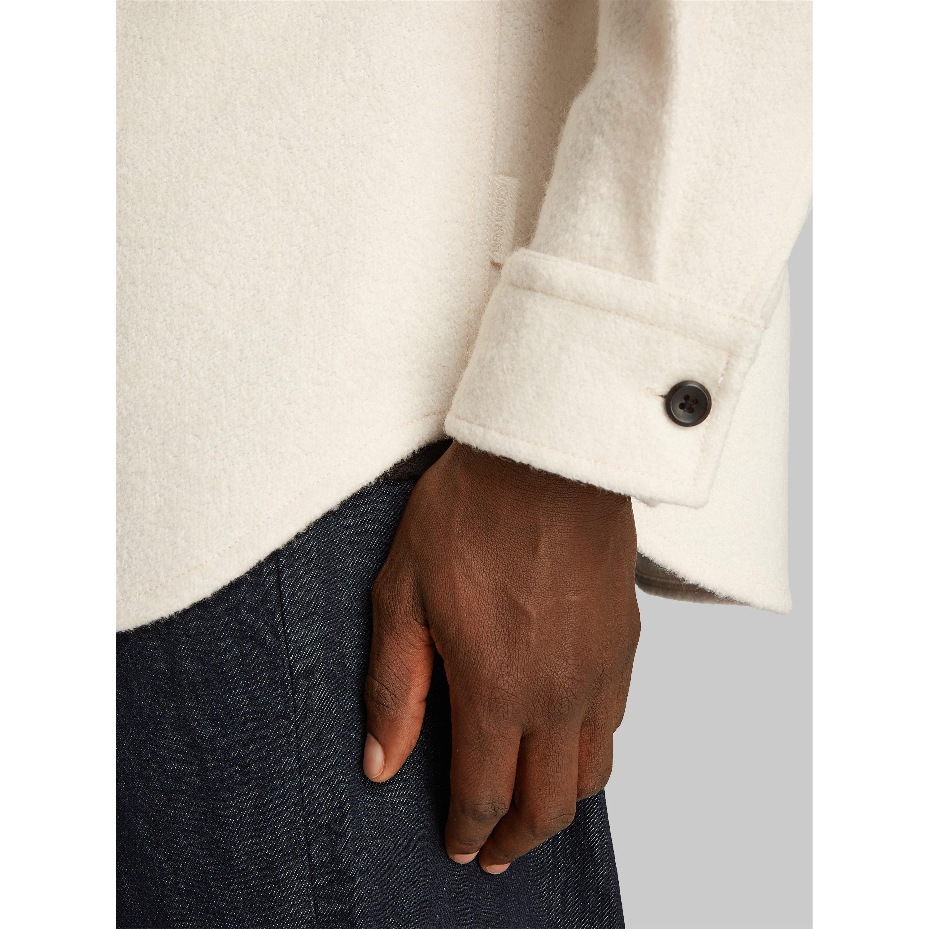 White YAC - Calvin Klein - Men's Boucle Heavyweight Overshirt - 4