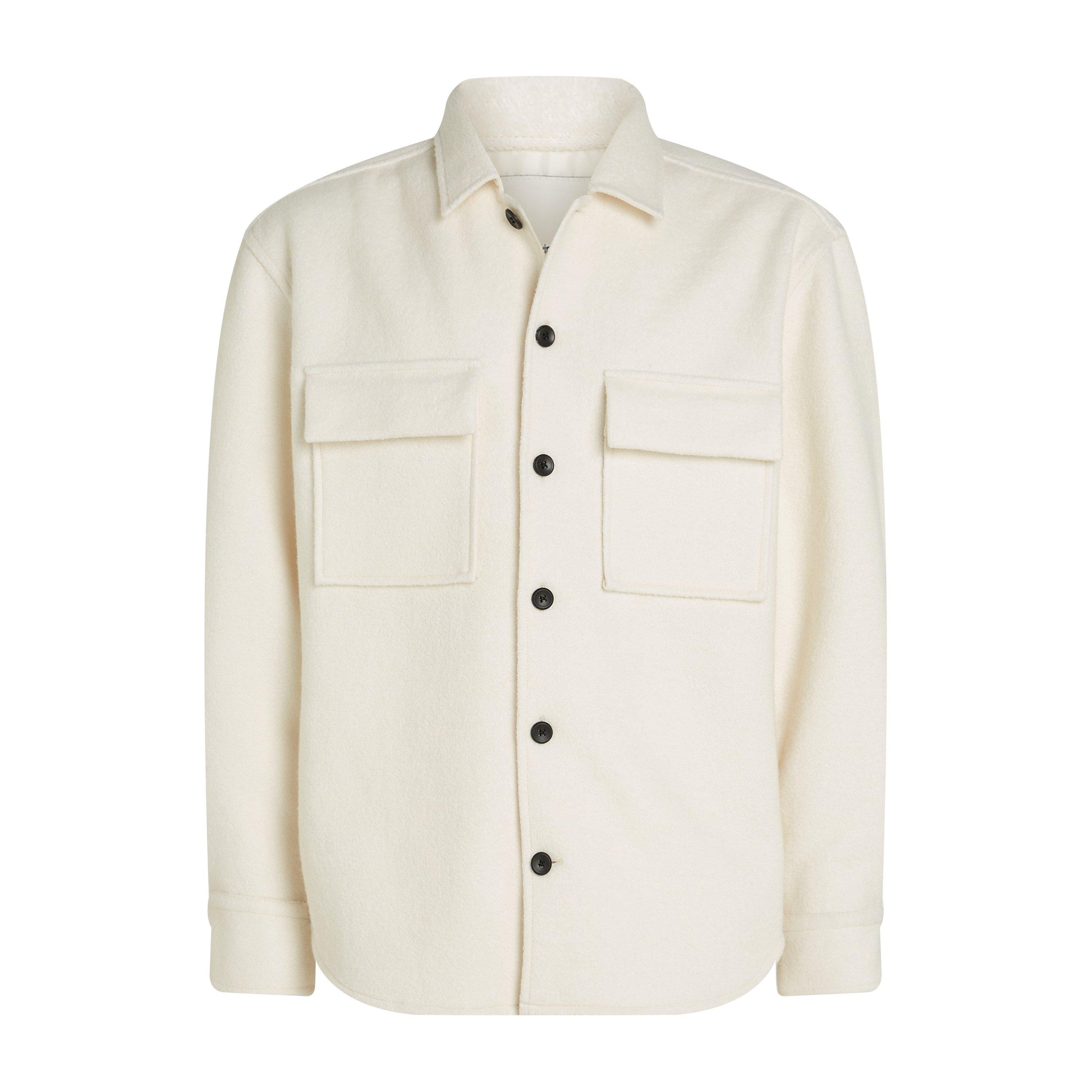 White YAC - Calvin Klein - Men's Boucle Heavyweight Overshirt - 5