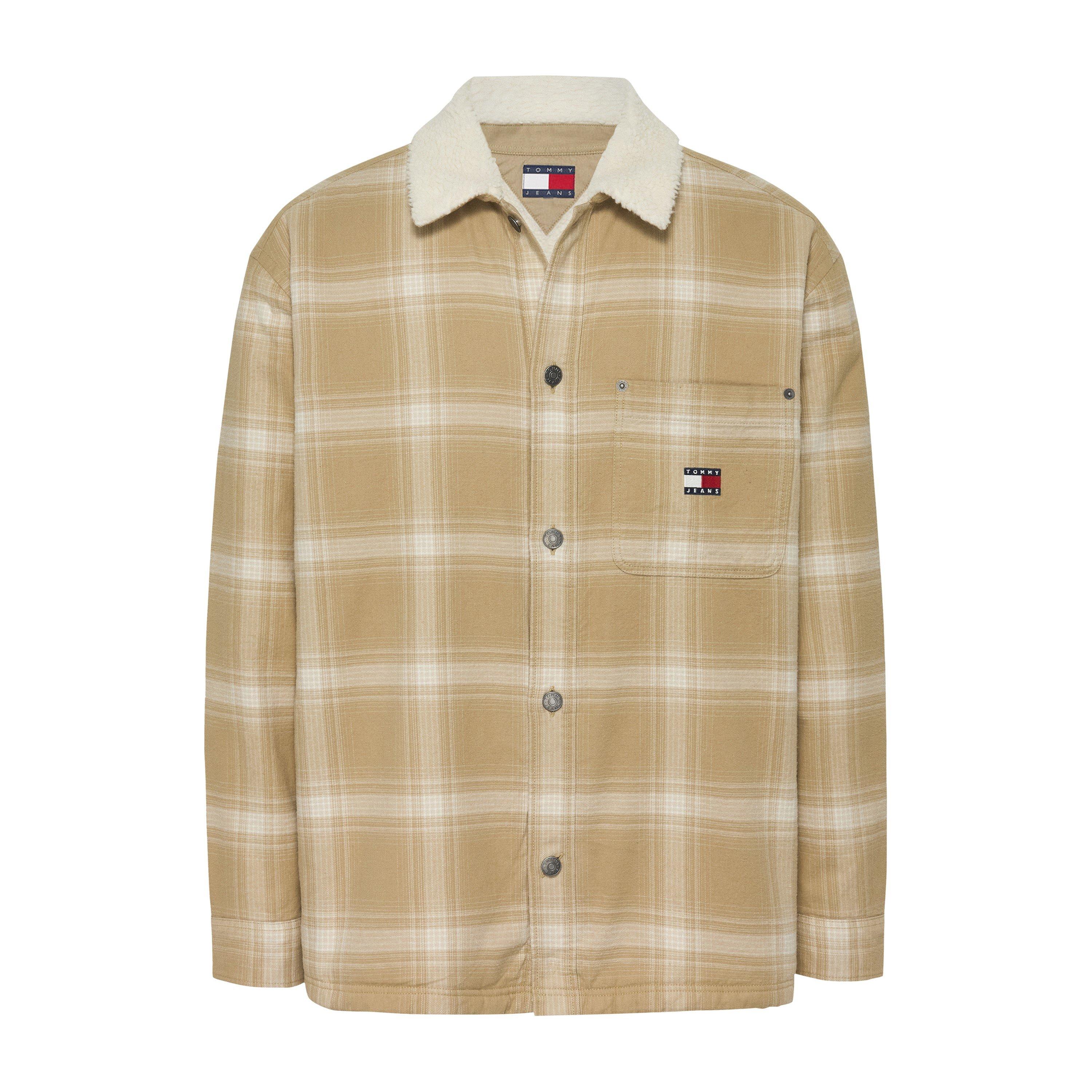 Tan Relic - Tommy Jeans - Men's Check Teddy Overshirt - 1
