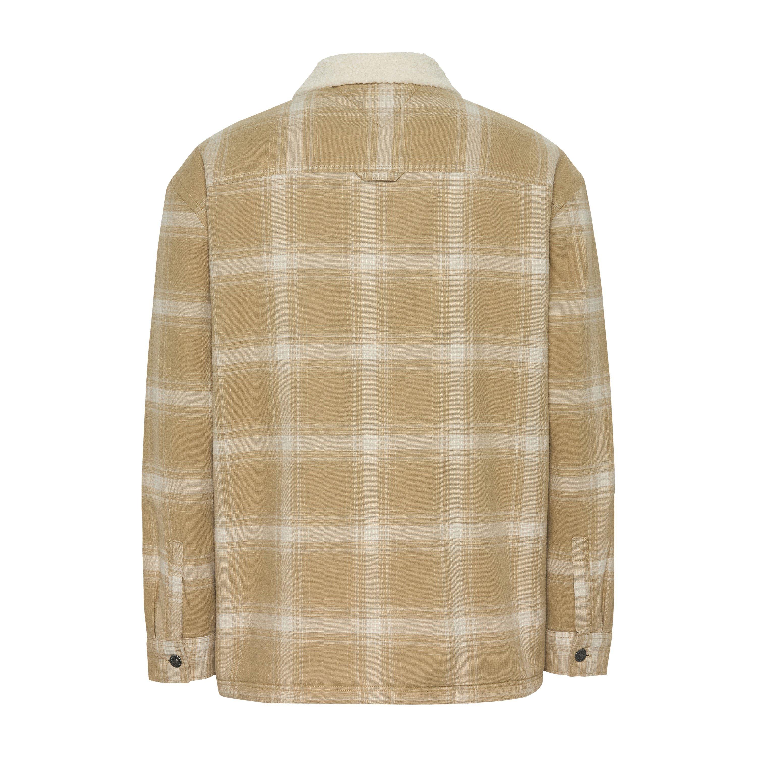 Relikt Tan - Tommy Jeans - Men's Check Teddy Overshirt - 2