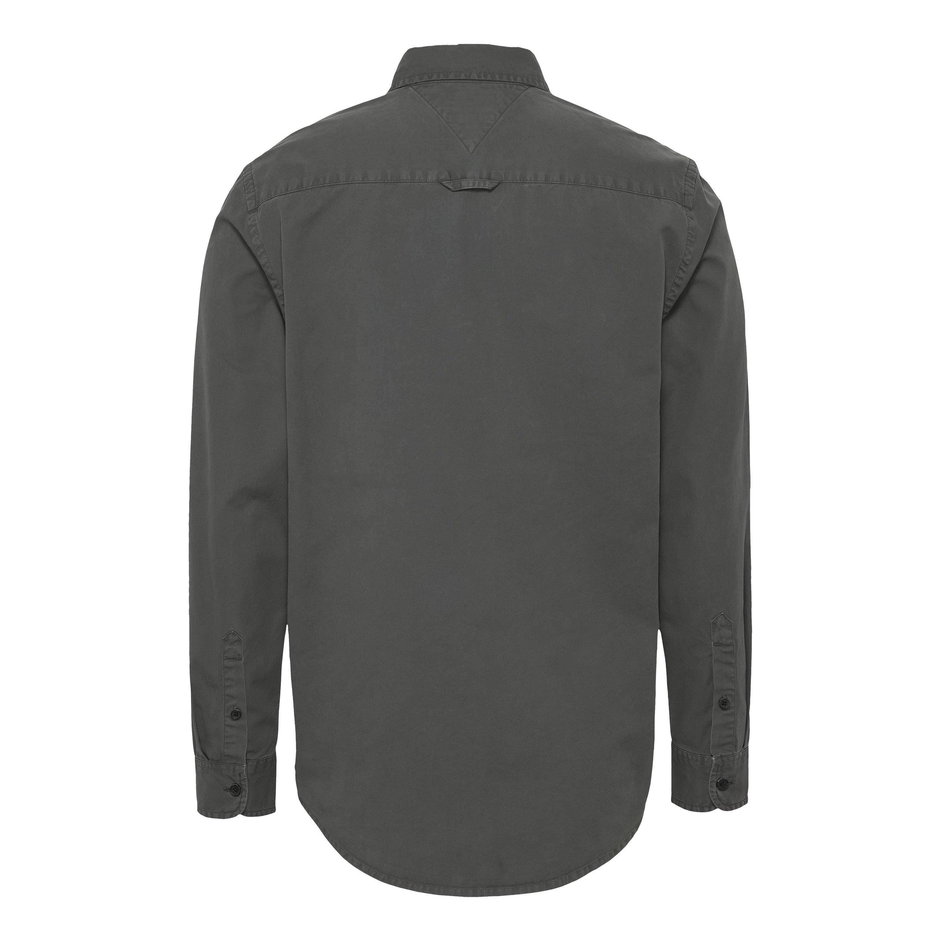 Washed Black - Tommy Jeans - Men's Washed Twill Overshirt - 2