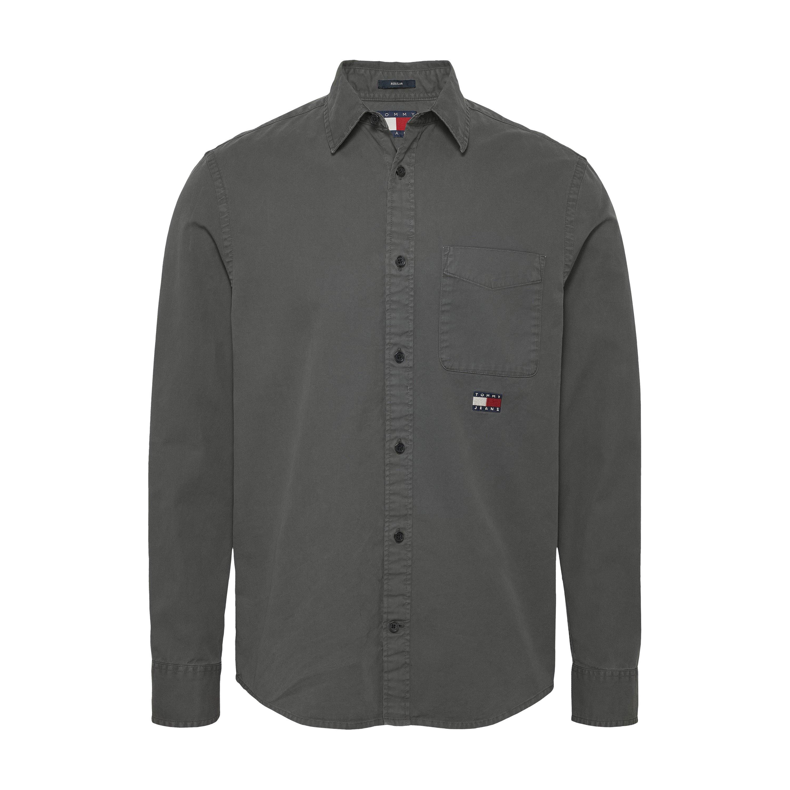 Washed Black - Tommy Jeans - Men's Washed Twill Overshirt - 6