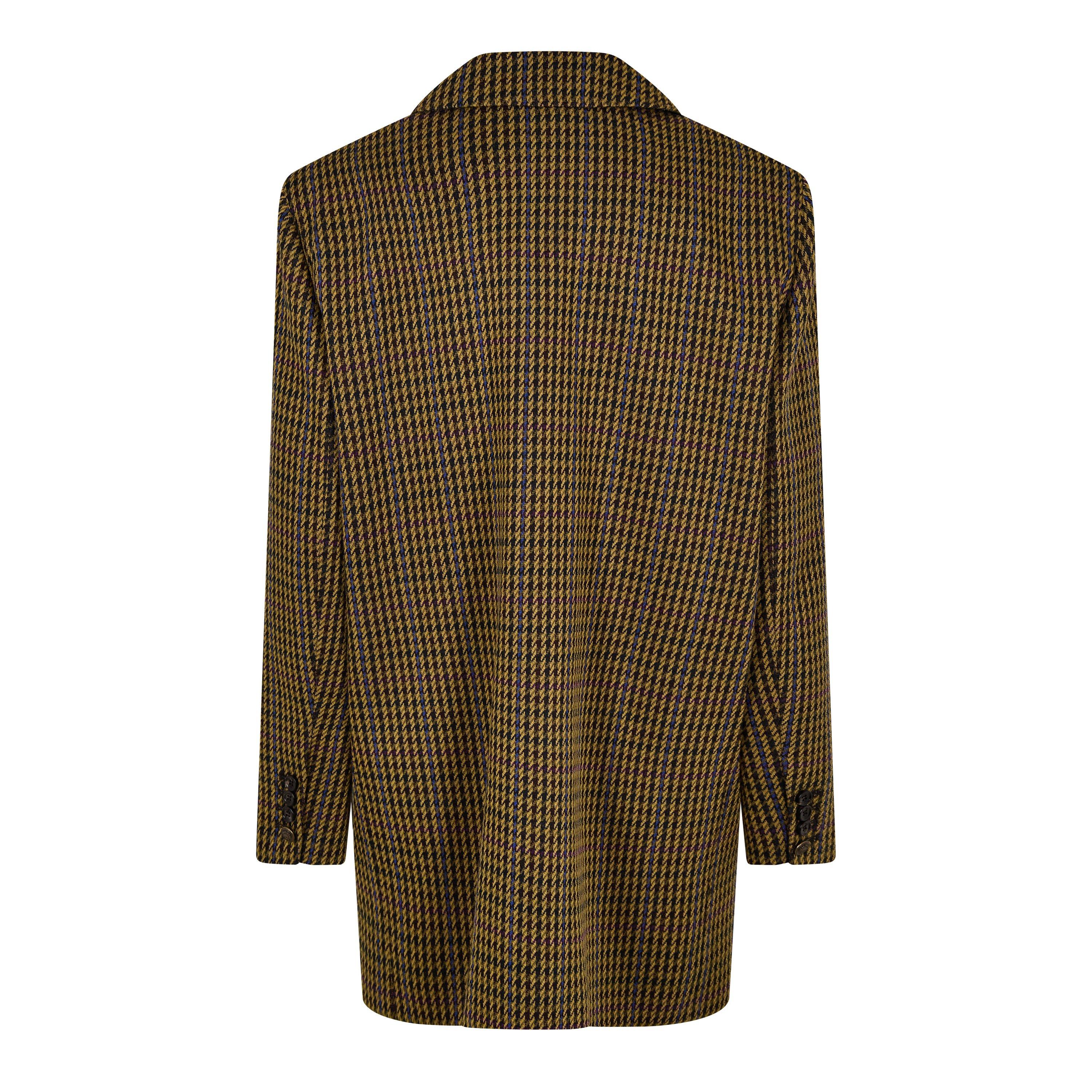 Multicolour - Max Mara - Women's Atlanta Houndstooth Wool Long Sleeve Blazer - 6