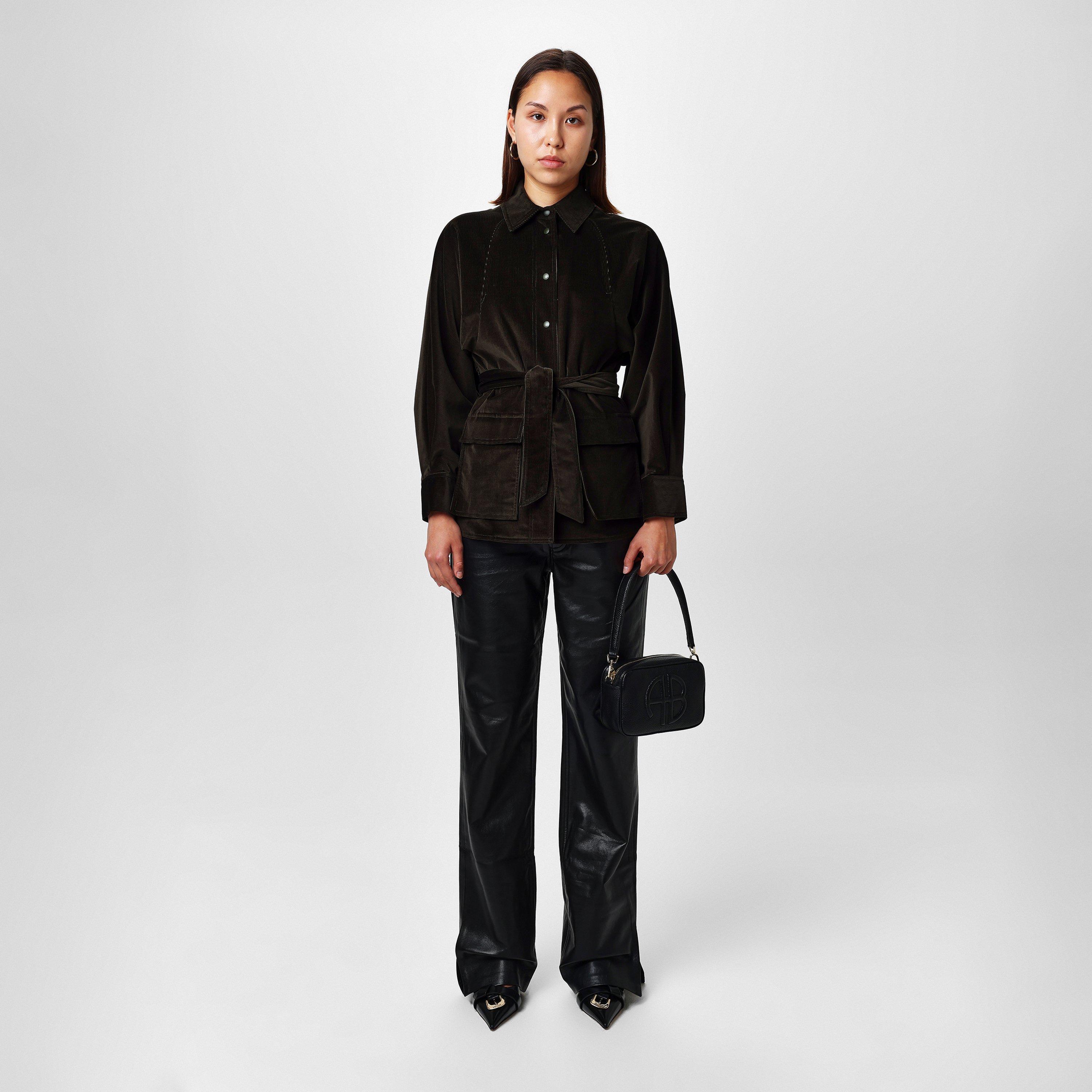 Khaki - Max Mara - Women's Corduroy Relaxed Fit Overshirt - 4