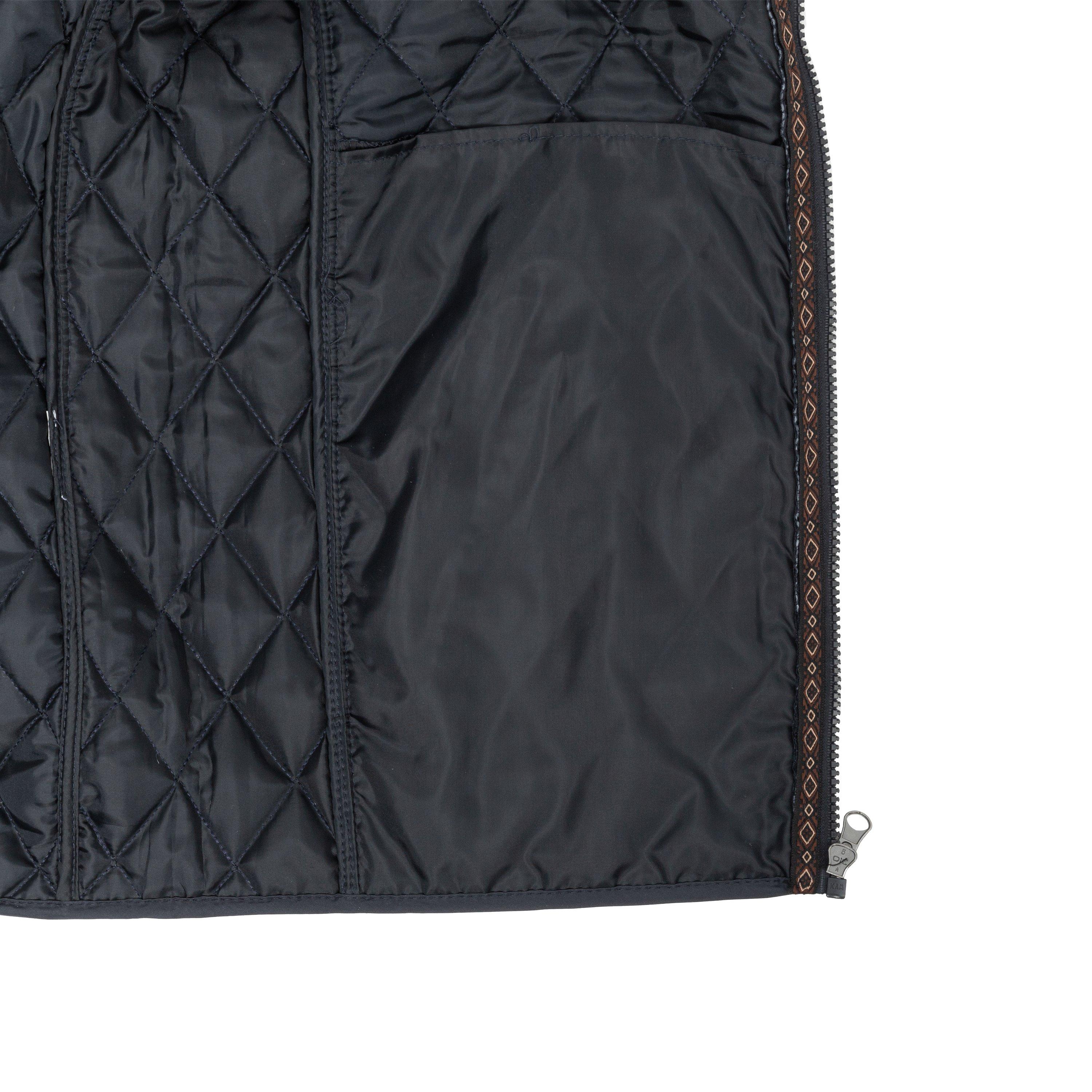 Navy - Howick - Men's Full Zip Long Sleeve Quilted Jacket - 7