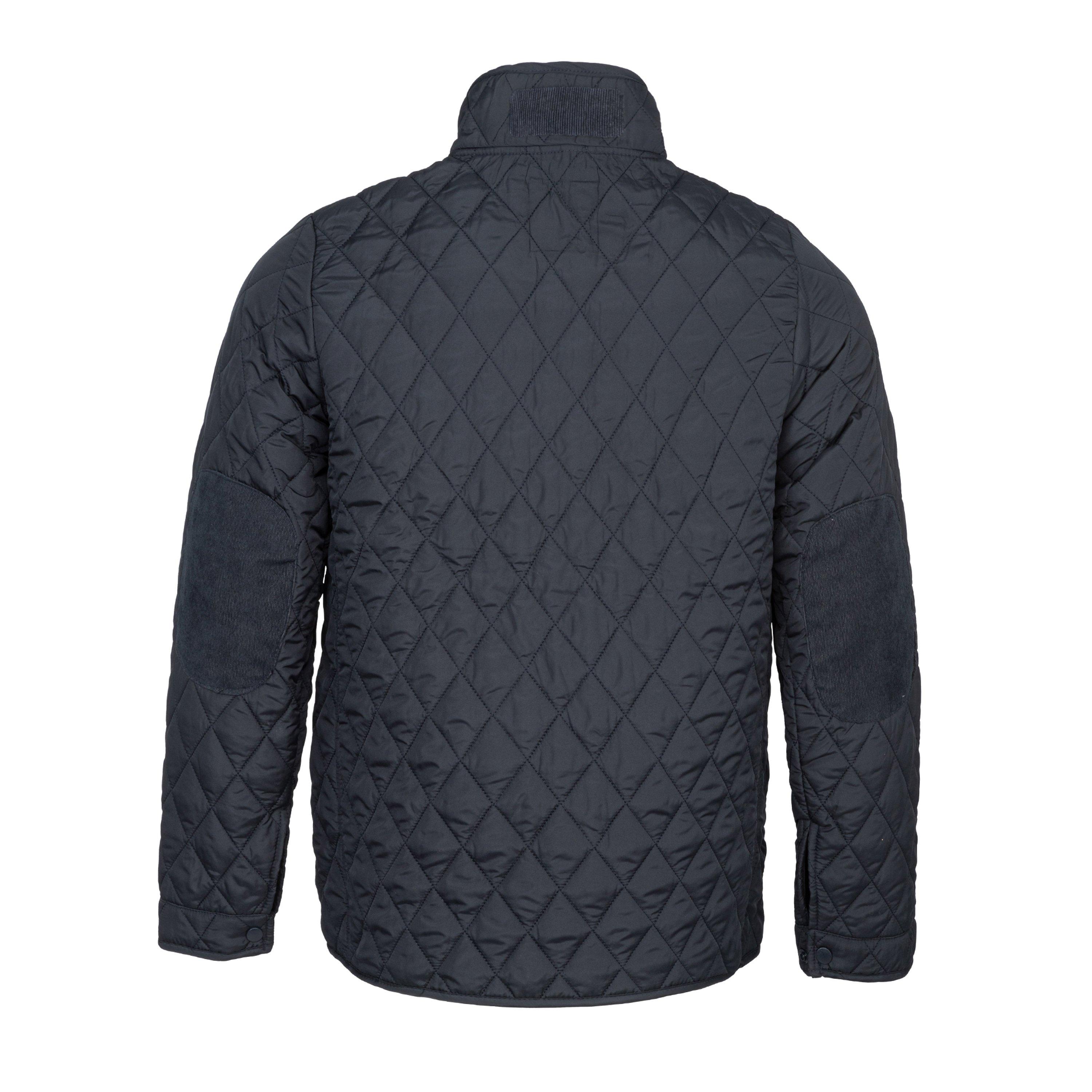 Navy - Howick - Men's Full Zip Long Sleeve Quilted Jacket - 2