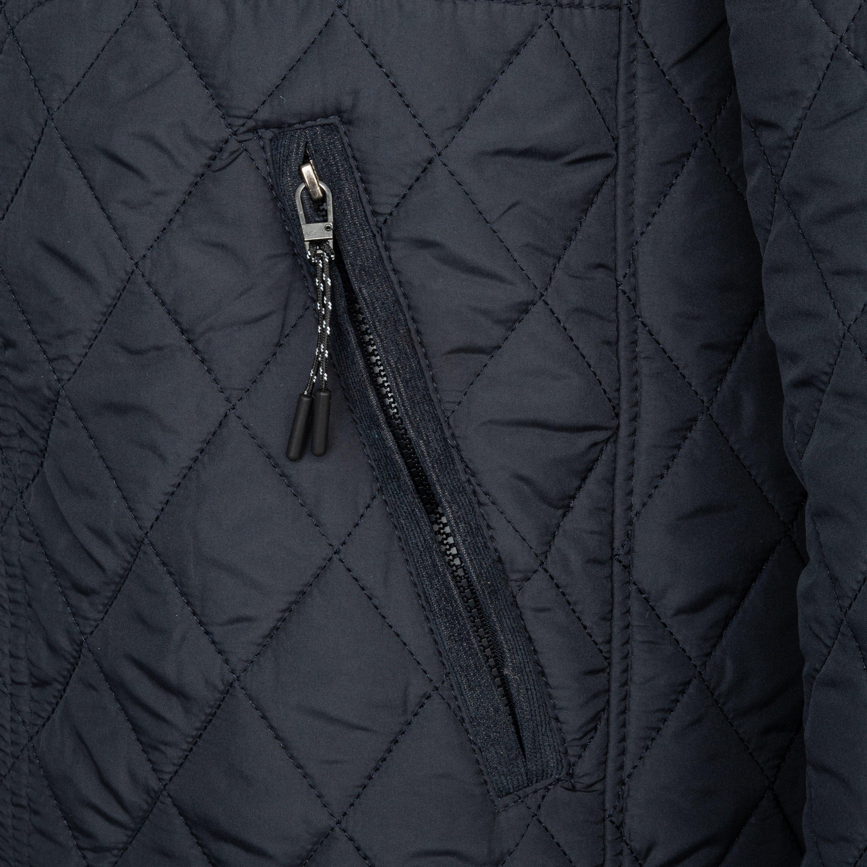 Navy - Howick - Men's Full Zip Long Sleeve Quilted Jacket - 5