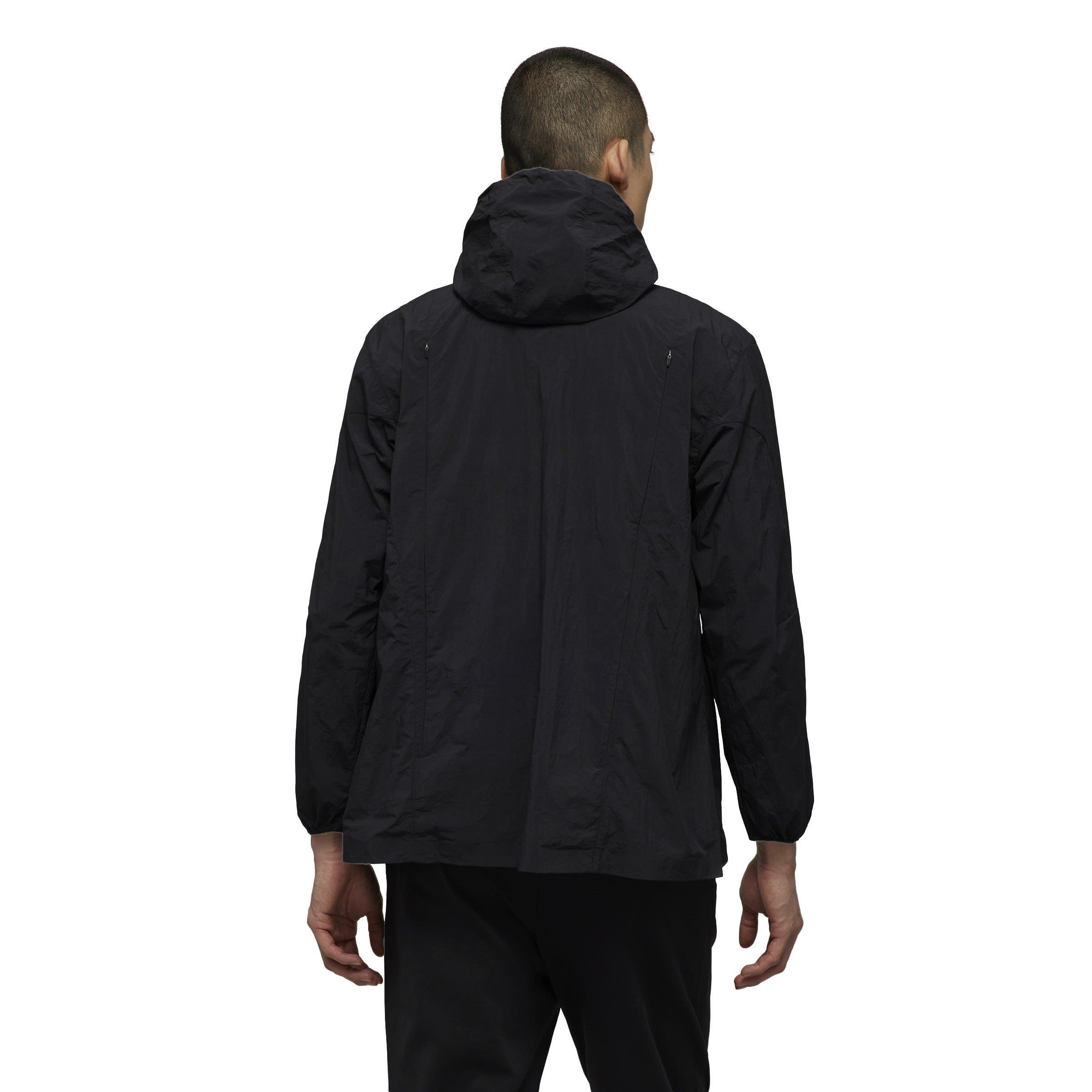 Black - adidas Originals - Men's Y Classic Light Shell Hooded Long Sleeve Windbreaker - 3