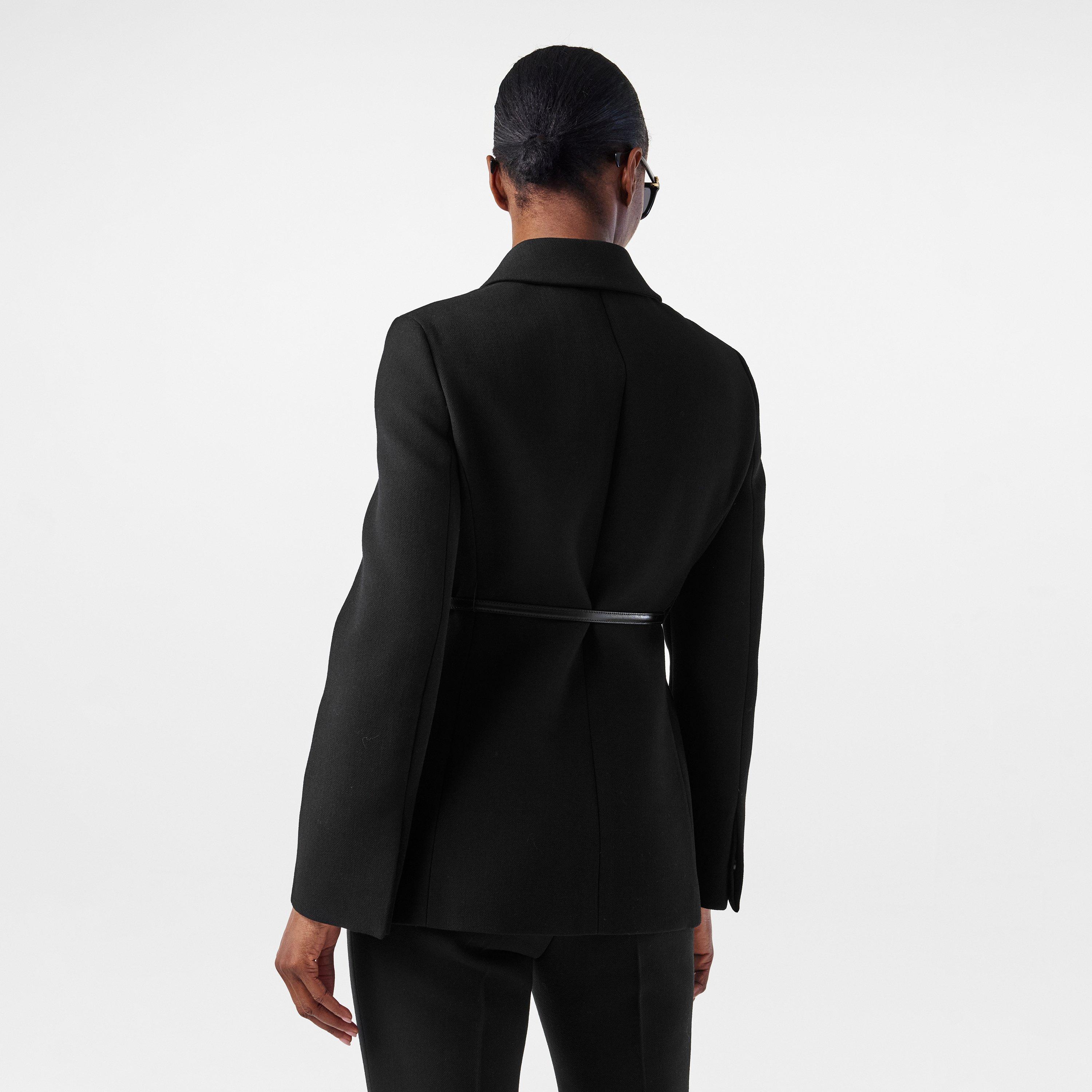 Black - Gucci - Women's  Wool Long Sleeve Blazer - 4