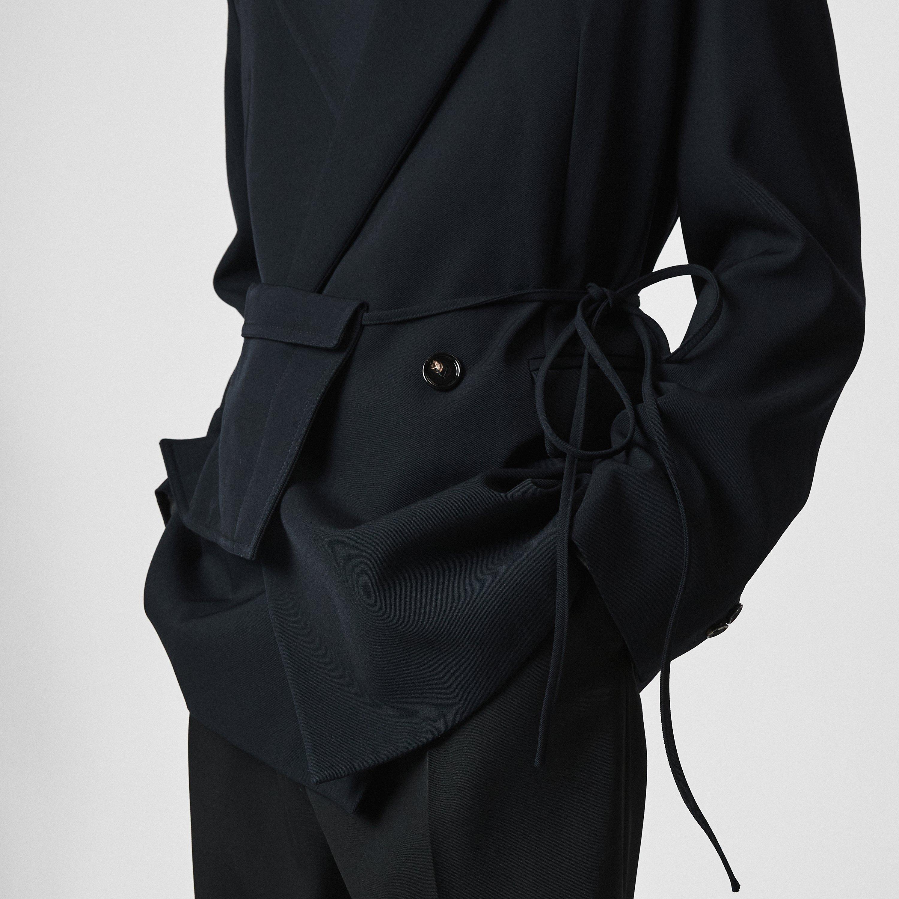 Blue - Bottega Veneta - Men's Wool Long Sleeve Coach Jacket - 5