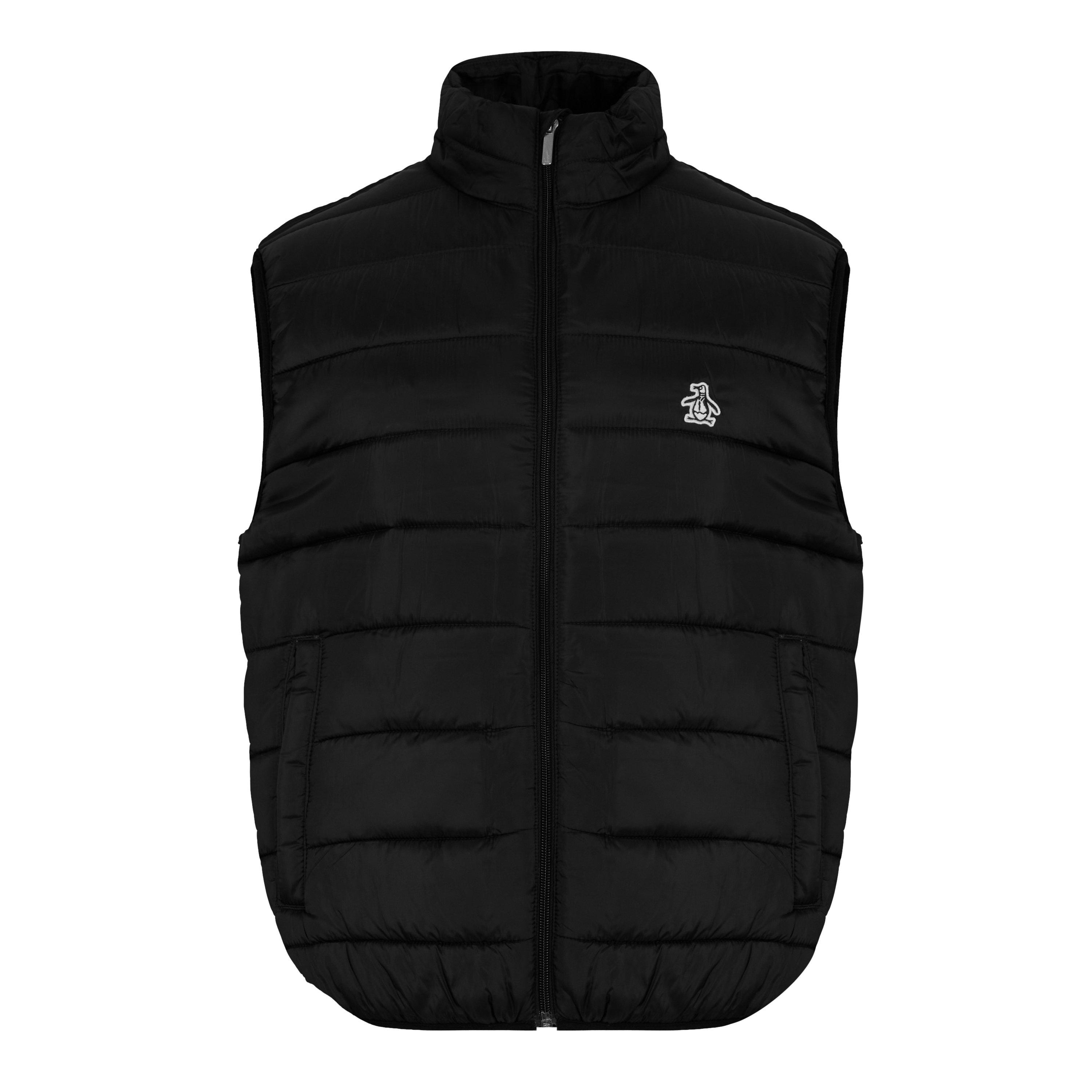 Black - Original Penguin - Men's Zip Gilet - 1