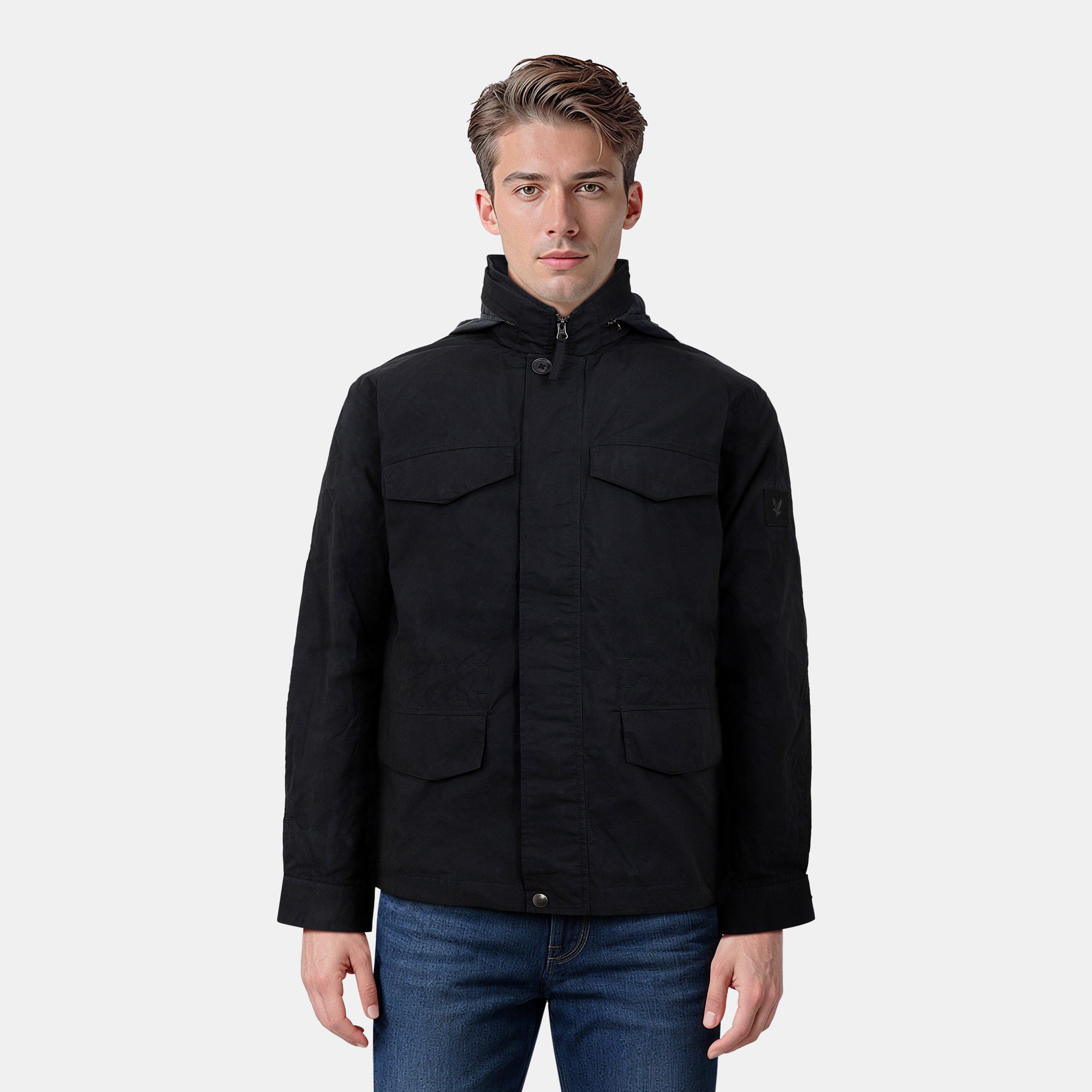 Negro azabache - Lyle and Scott - Men's Weather-Resistant Multi-Pocket Field Jacket - 3