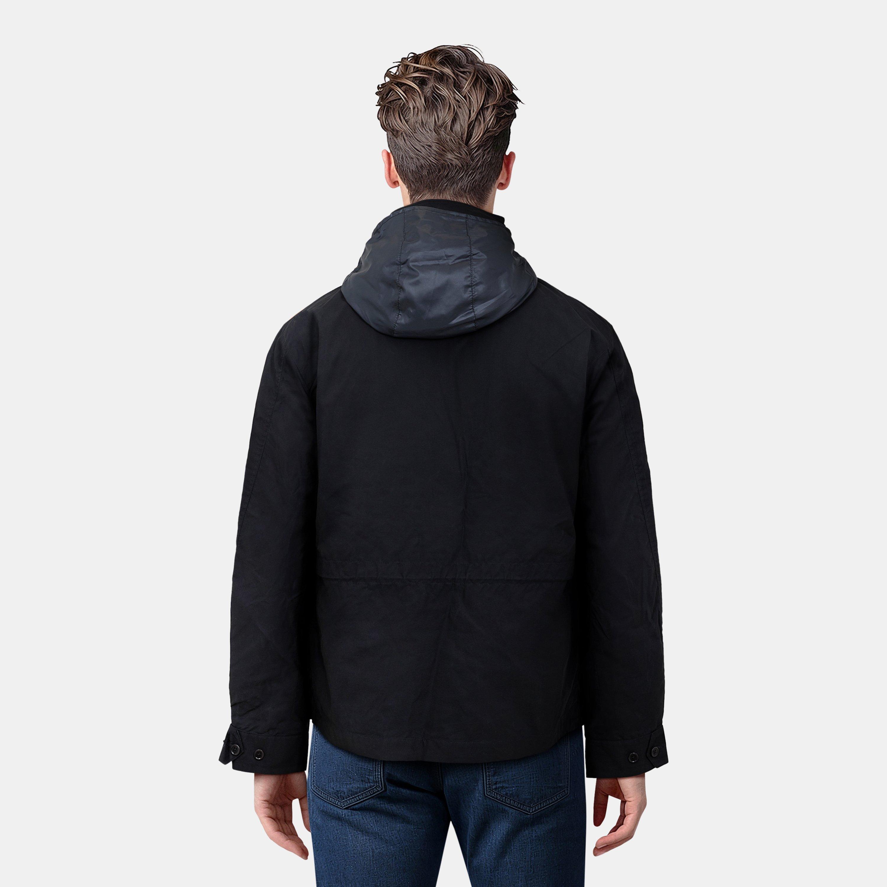 Negro azabache - Lyle and Scott - Men's Weather-Resistant Multi-Pocket Field Jacket - 4