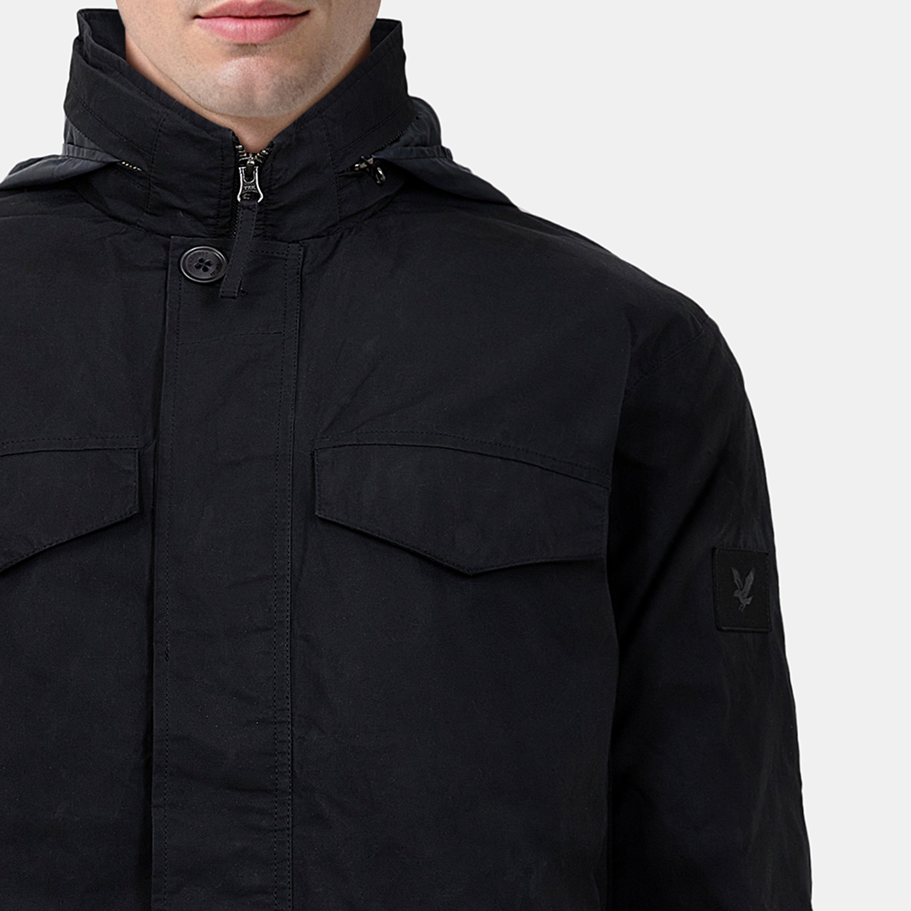 Negro azabache - Lyle and Scott - Men's Weather-Resistant Multi-Pocket Field Jacket - 5