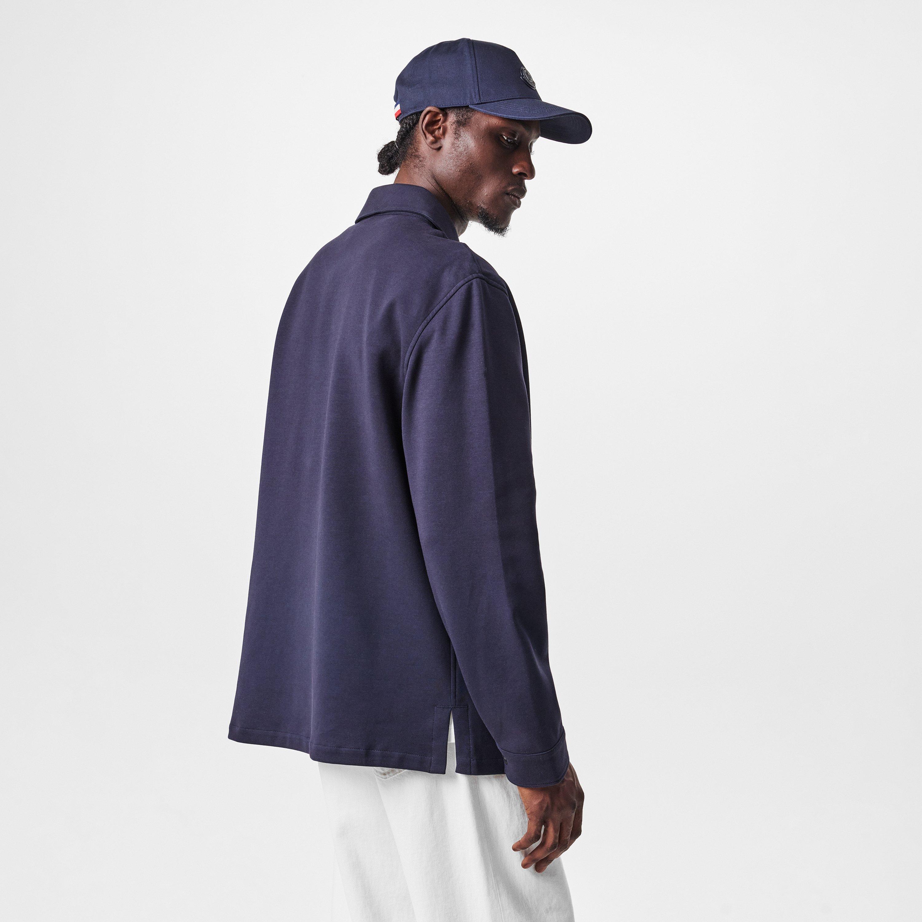 Navy 742 - Moncler - Men's  Cotton Long Sleeve Overshirt - 4