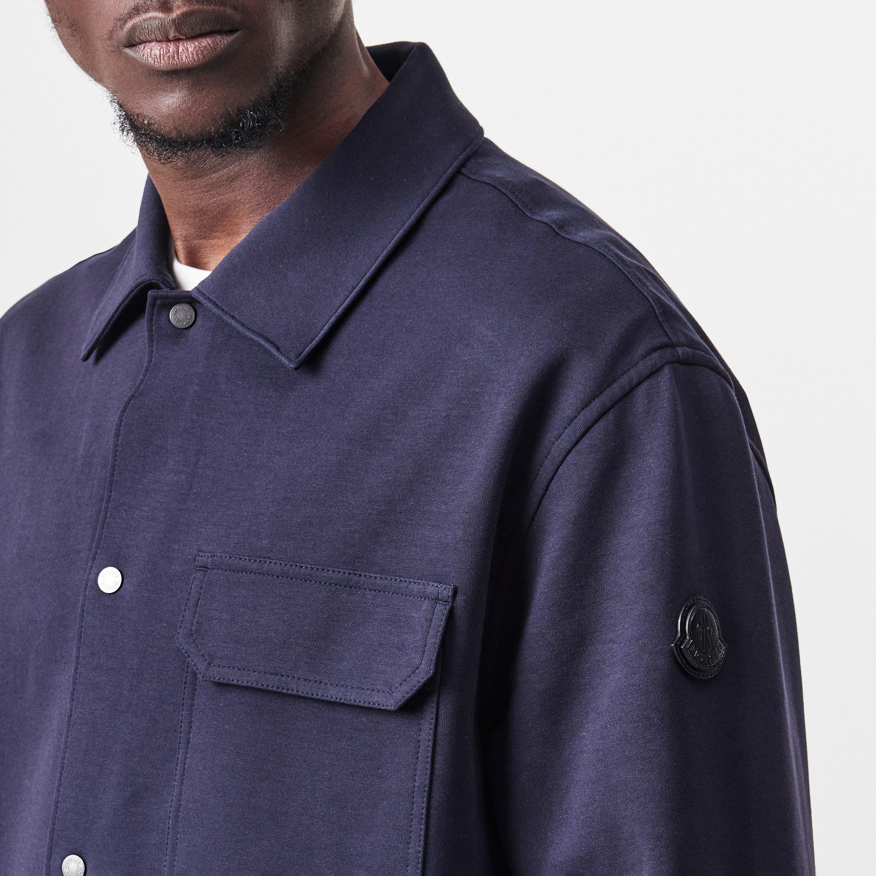 Navy 742 - Moncler - Men's  Cotton Long Sleeve Overshirt - 5
