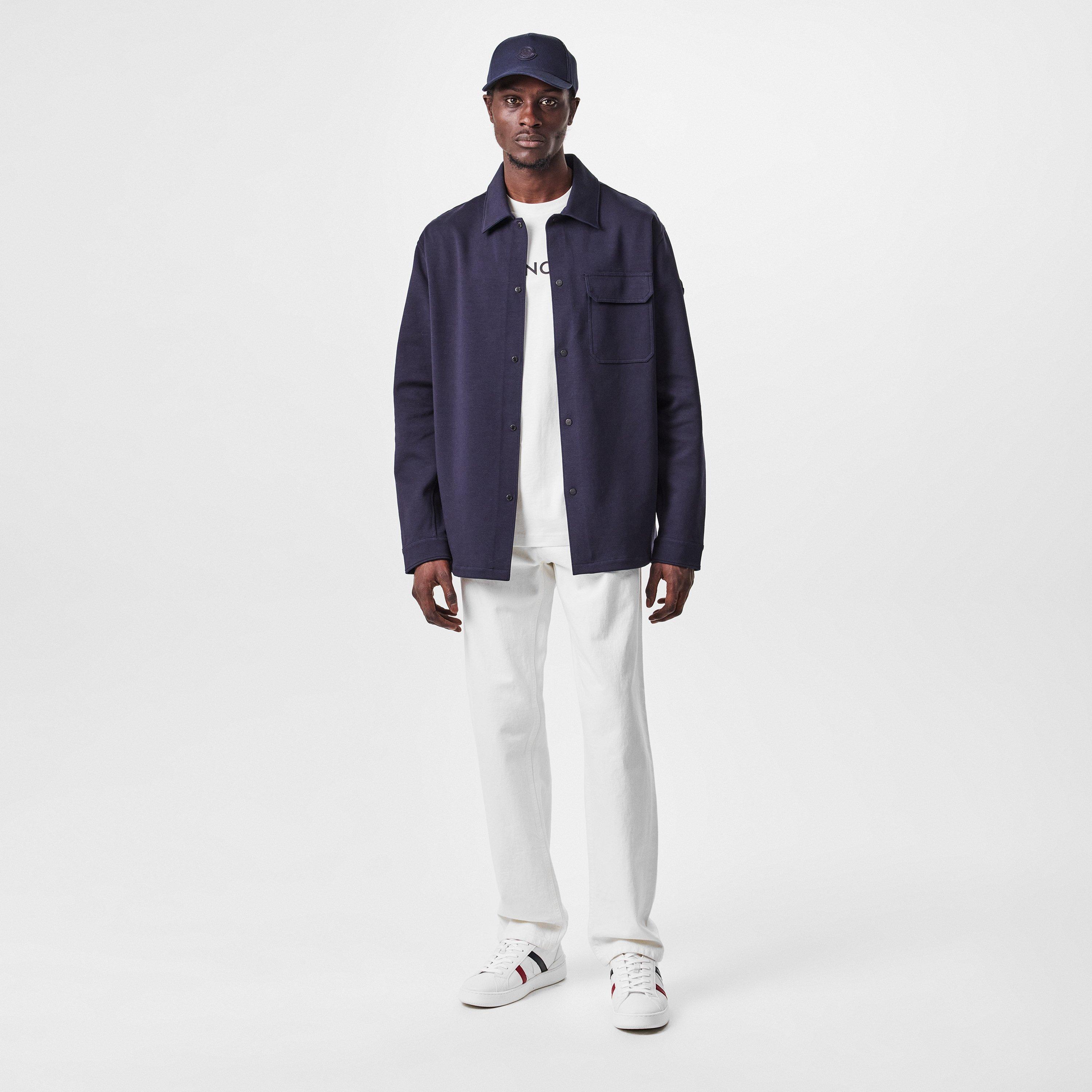 Navy 742 - Moncler - Men's  Cotton Long Sleeve Overshirt - 6