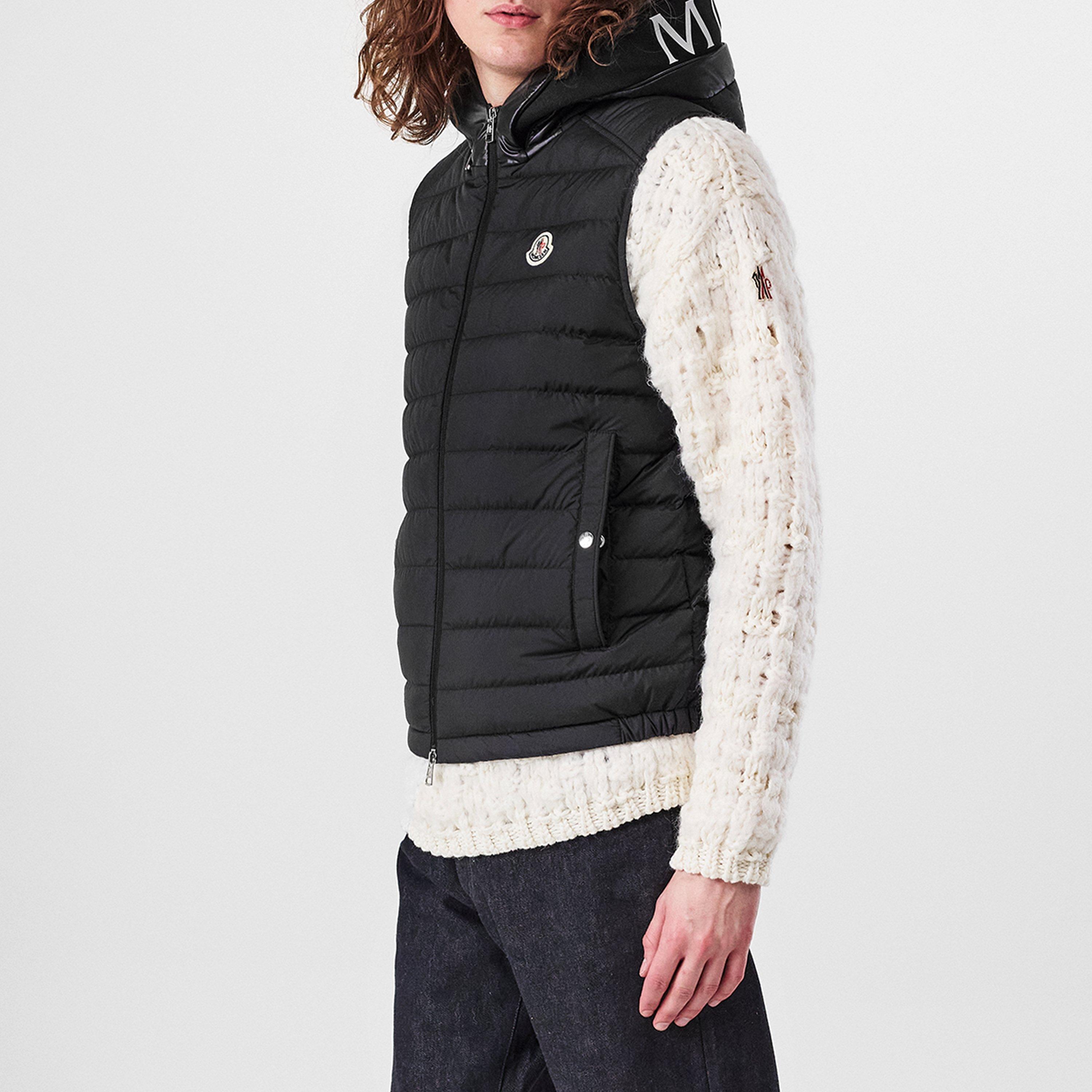 Black 999 - Moncler - Men's Bourget Lightweight Sleeveless Gilet - 2