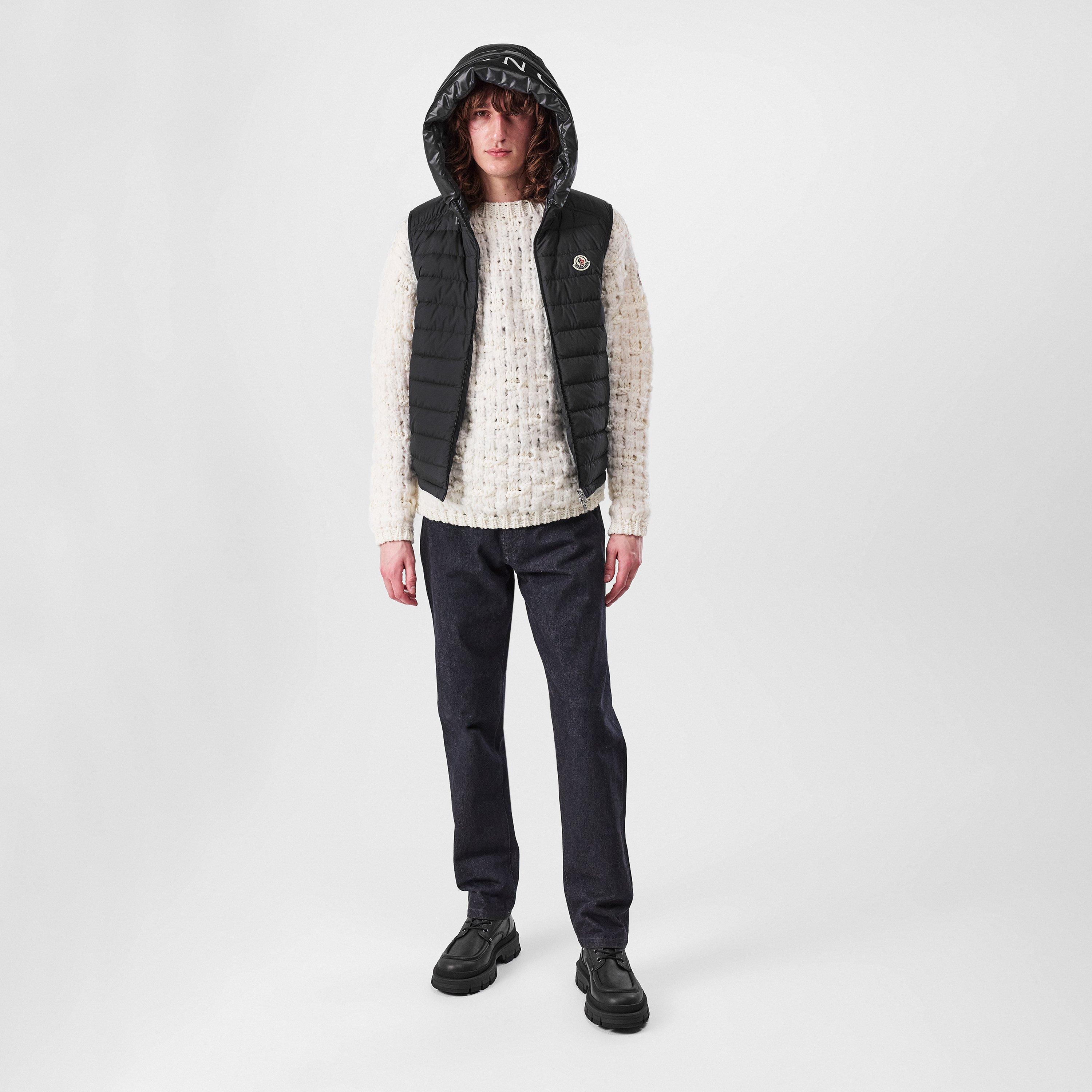 Black 999 - Moncler - Men's Bourget Lightweight Sleeveless Gilet - 4