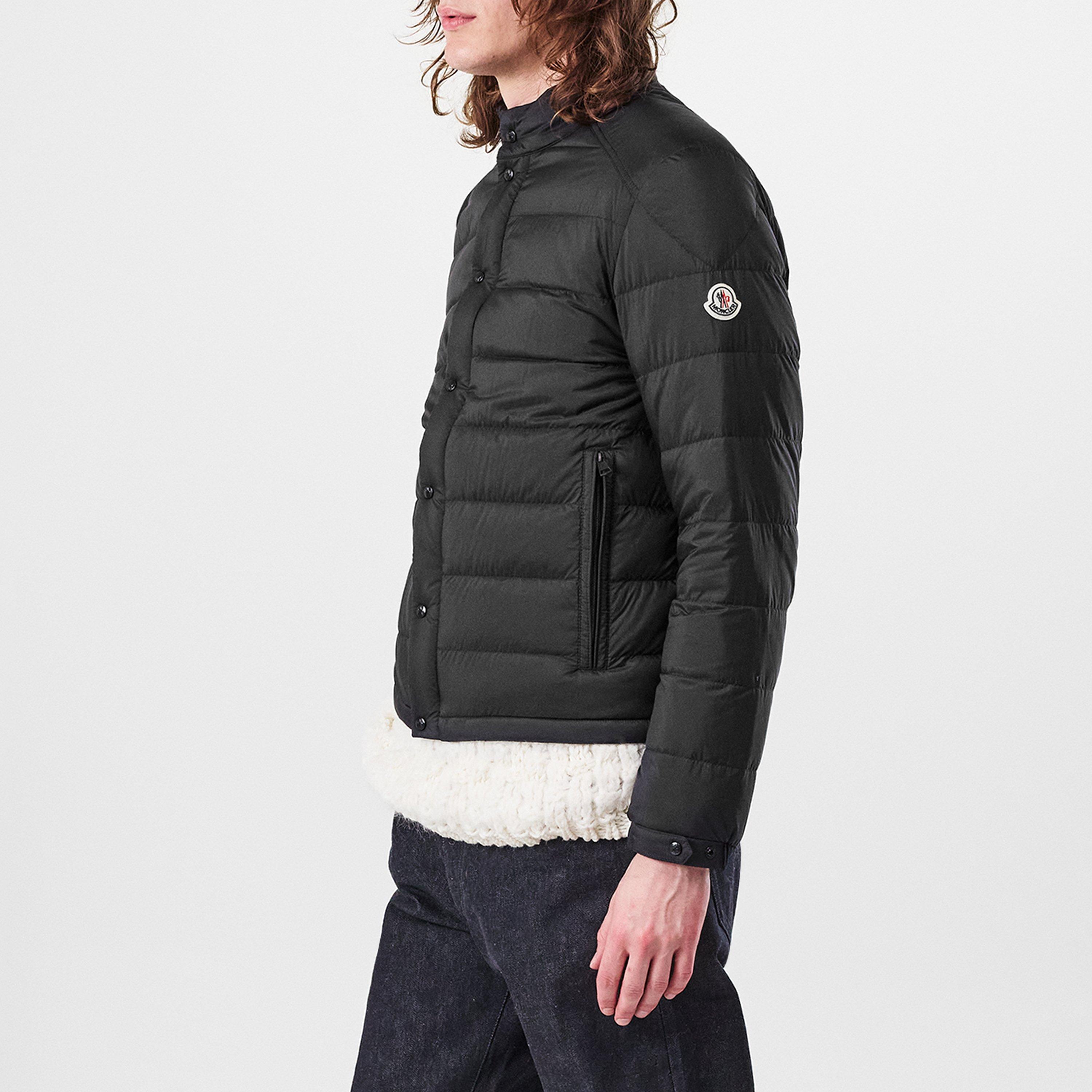 Black 999 - Moncler - Men's Selves Long Sleeve Short Puffer Jacket - 2