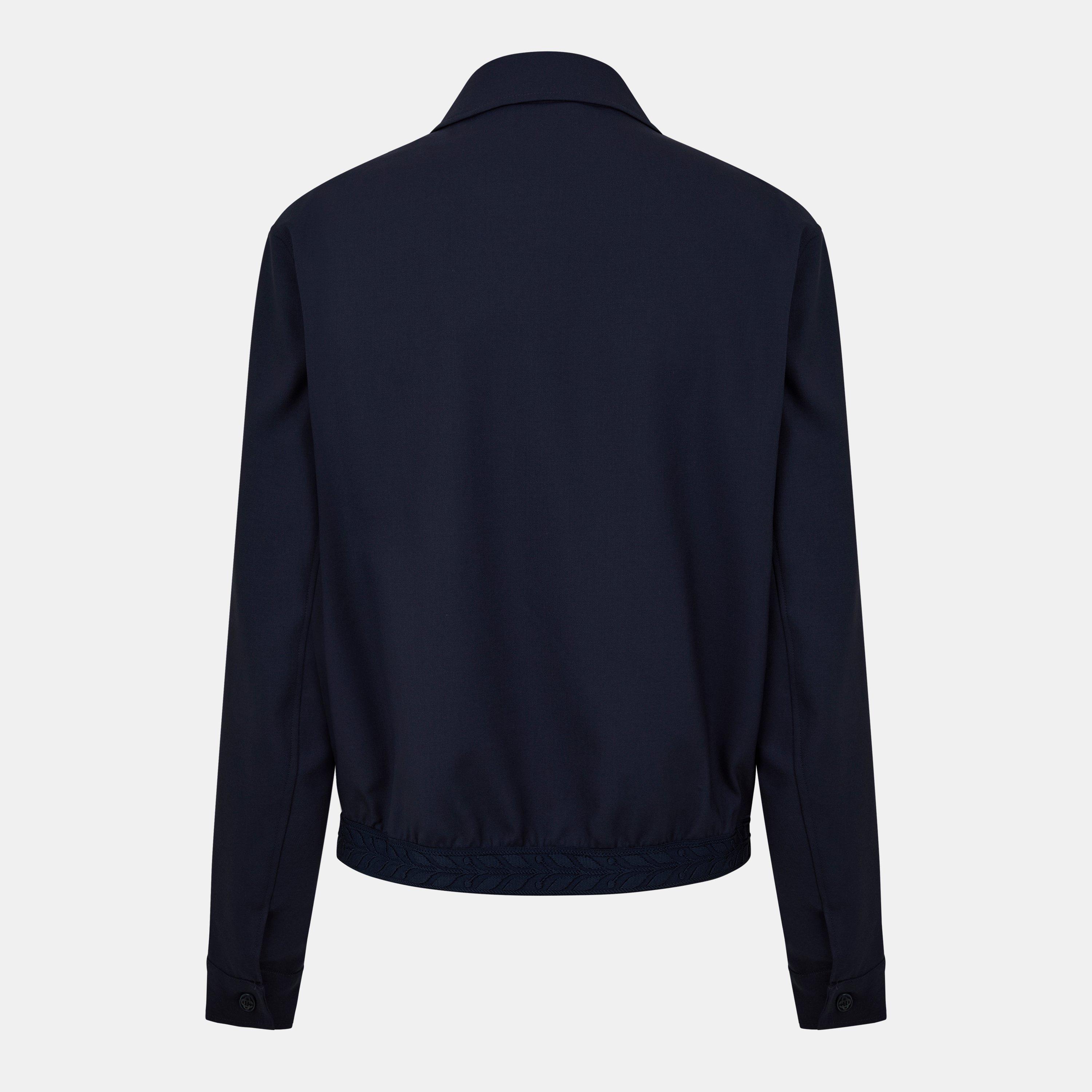 Navy - Casablanca - Men's Harrington Jacket - 6