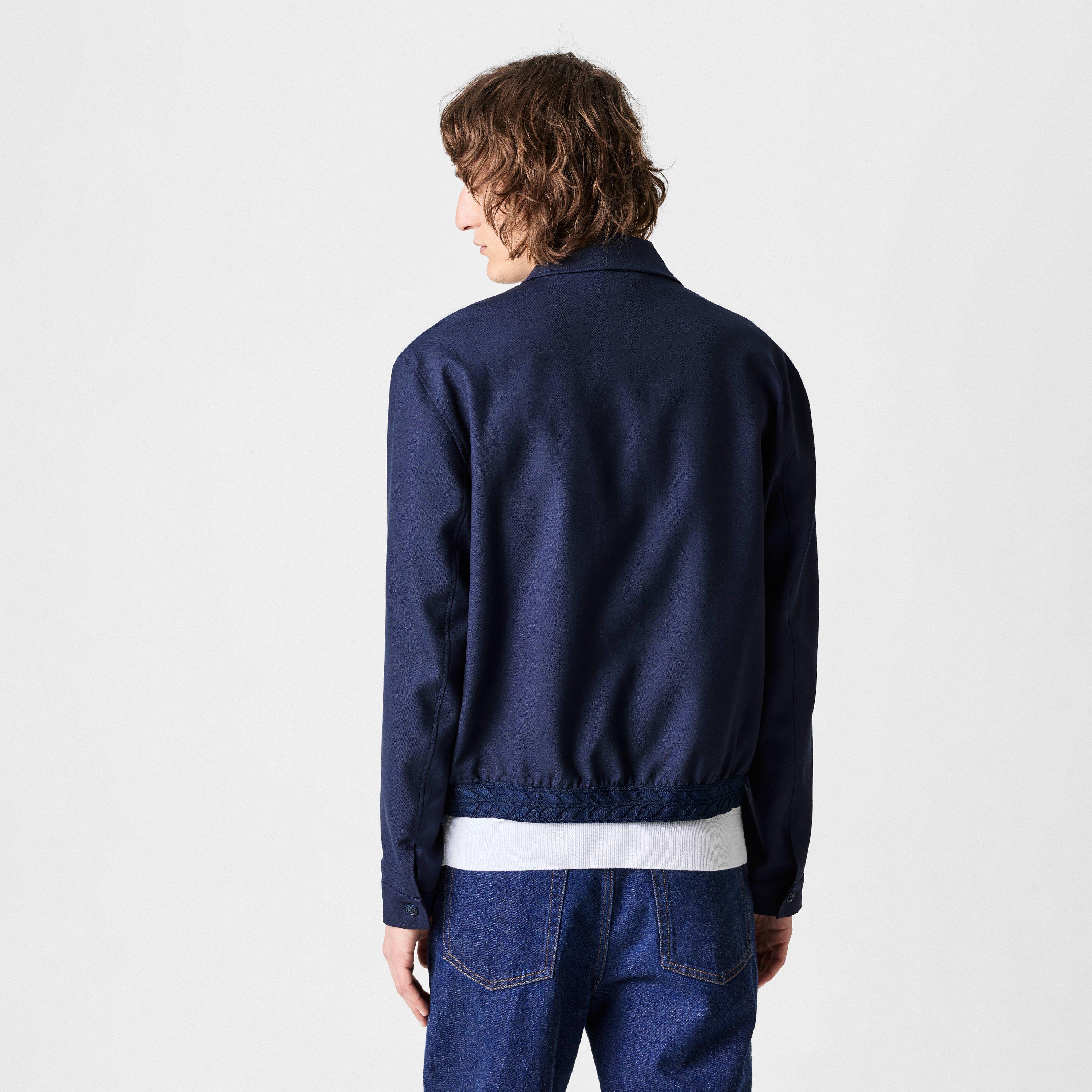 Navy - Casablanca - Men's Harrington Jacket - 4