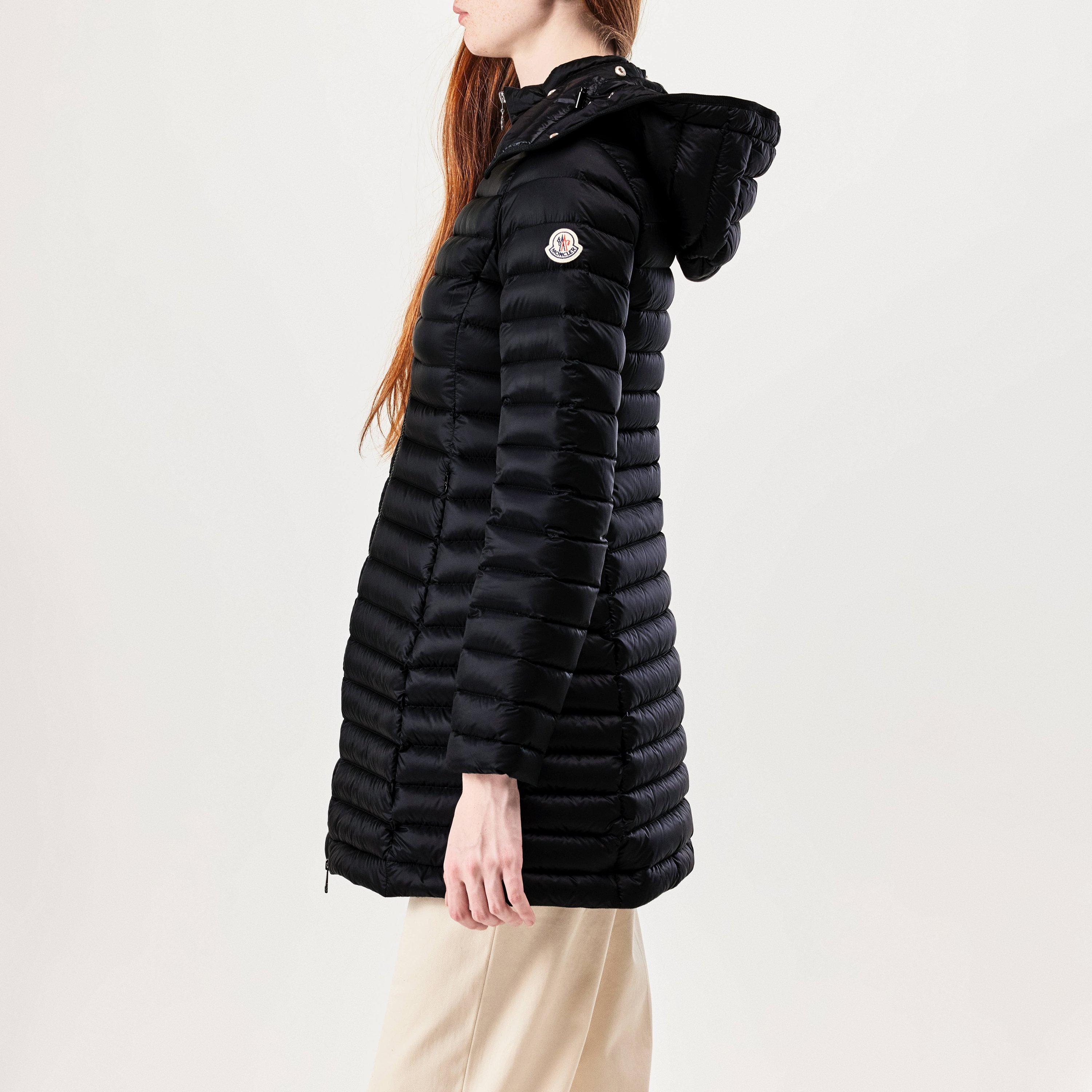 Black 999 - Moncler - Women's Igelong Detachable Hood Long Sleeve 90/10 Goose Down Short Puffer Jacket - 2