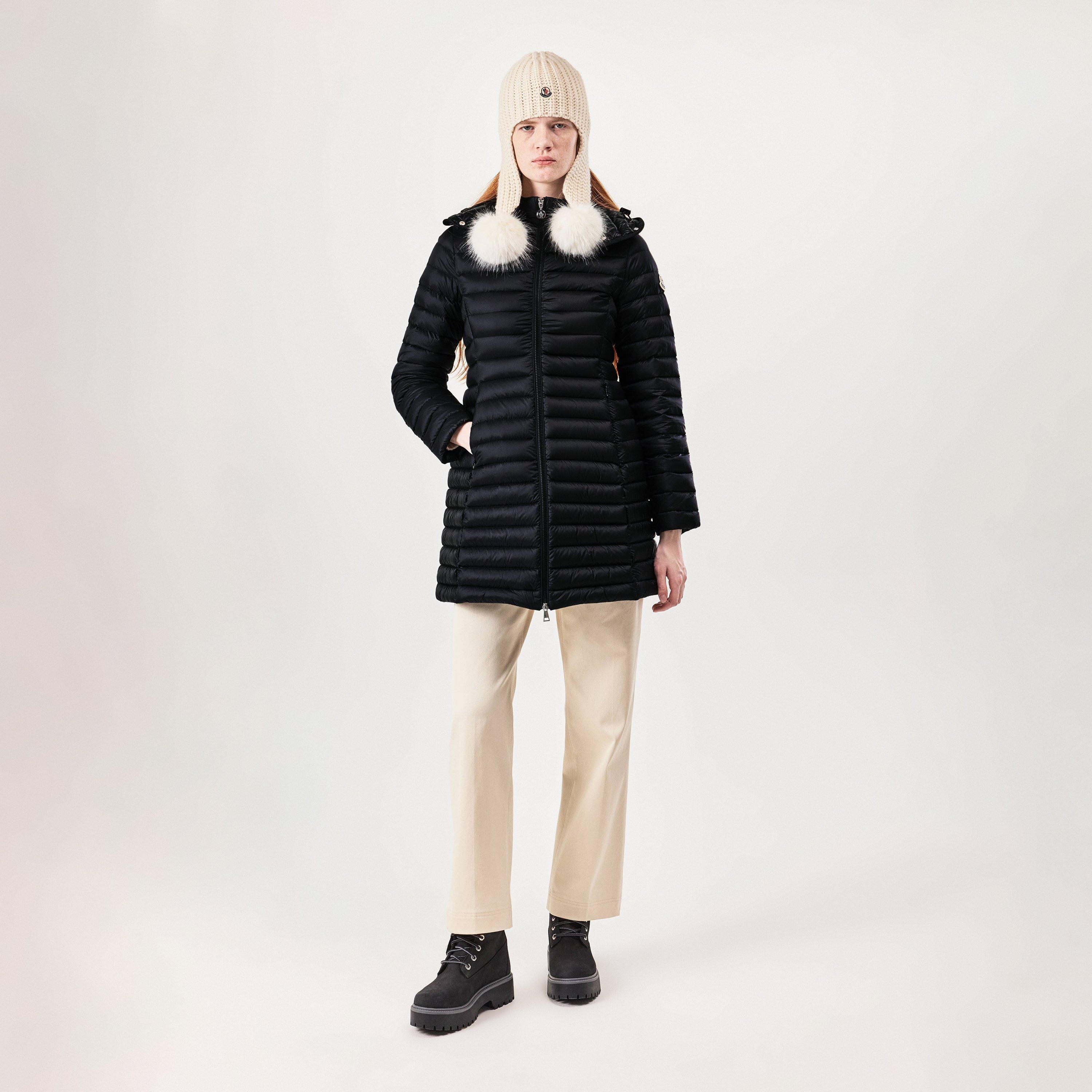 Black 999 - Moncler - Women's Igelong Detachable Hood Long Sleeve 90/10 Goose Down Short Puffer Jacket - 4