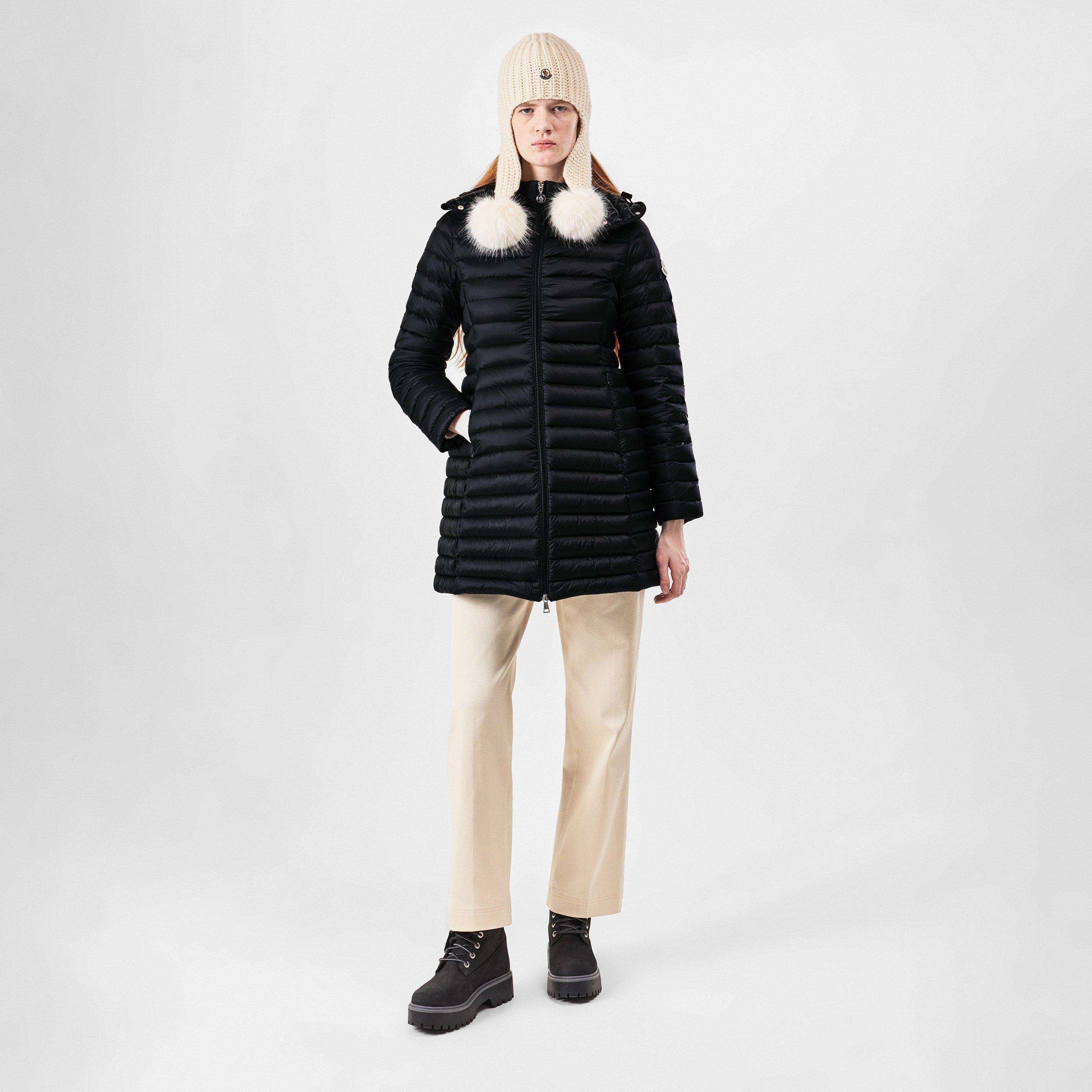 Black 999 - Moncler - Women's Igelong Detachable Hood Long Sleeve 90/10 Goose Down Short Puffer Jacket - 5
