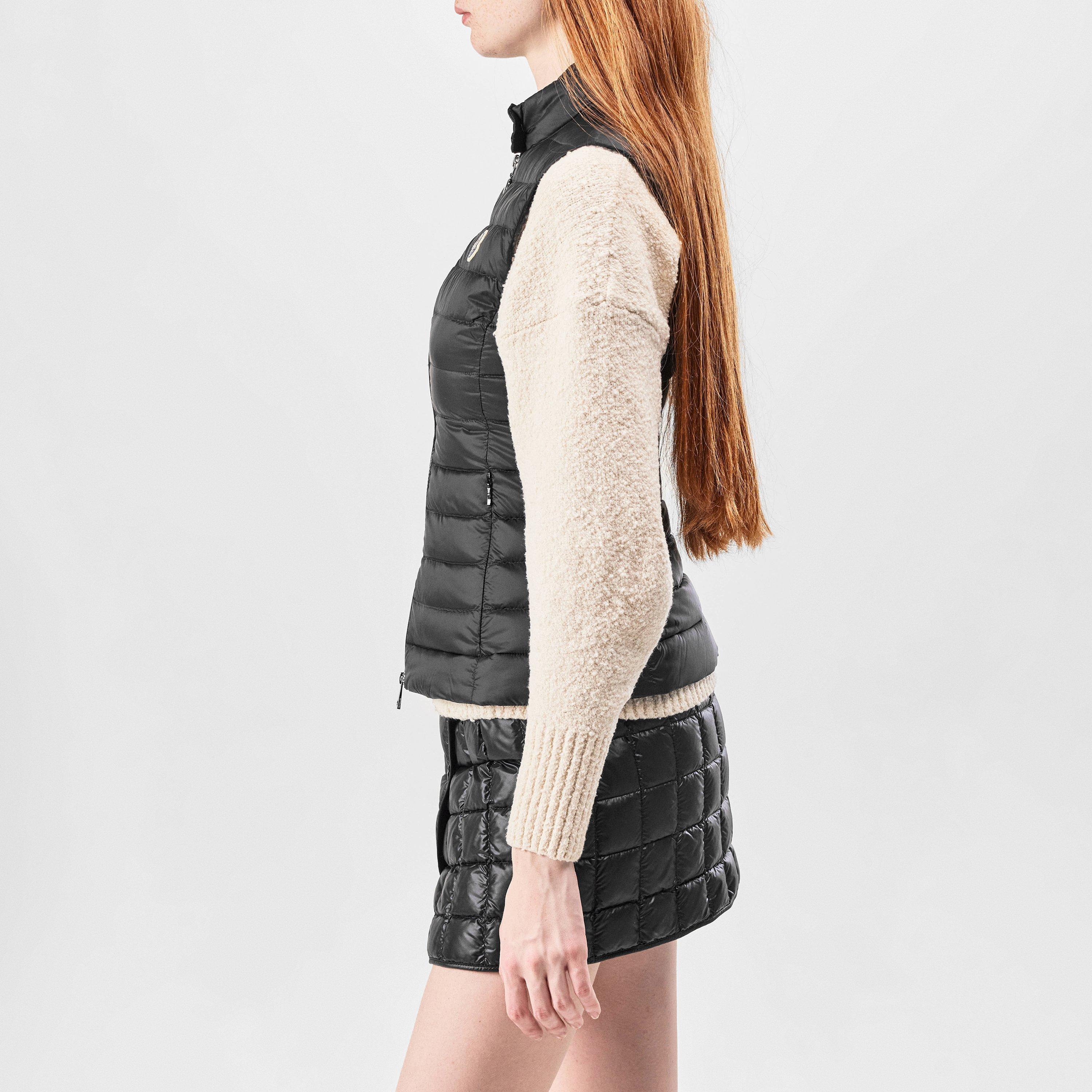 Black 999 - Moncler - Women's Igens Sleeveless Full Zip Gilet - 2