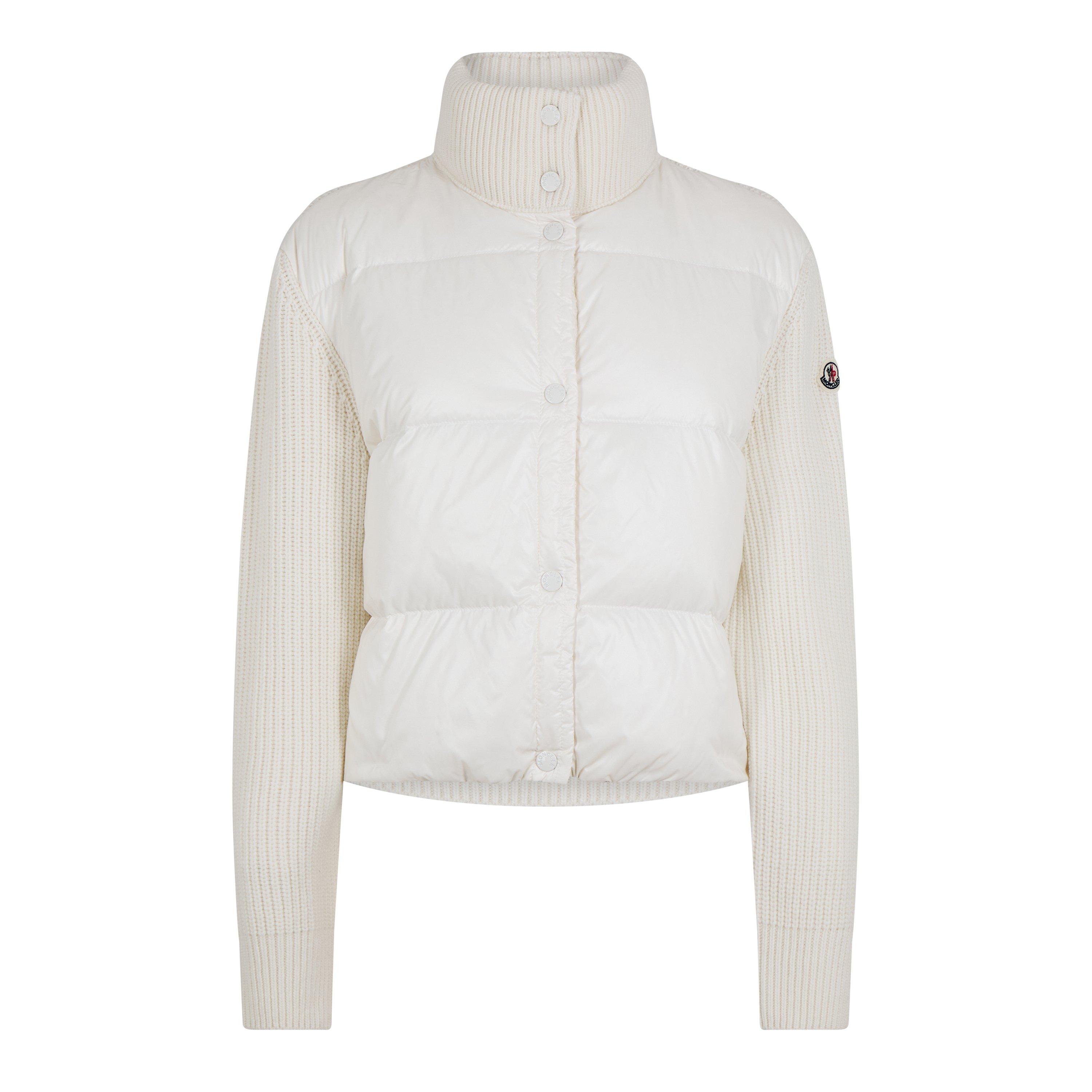 Cream 035 - Moncler - Padded Wool Zip-Up Hoodie - 1