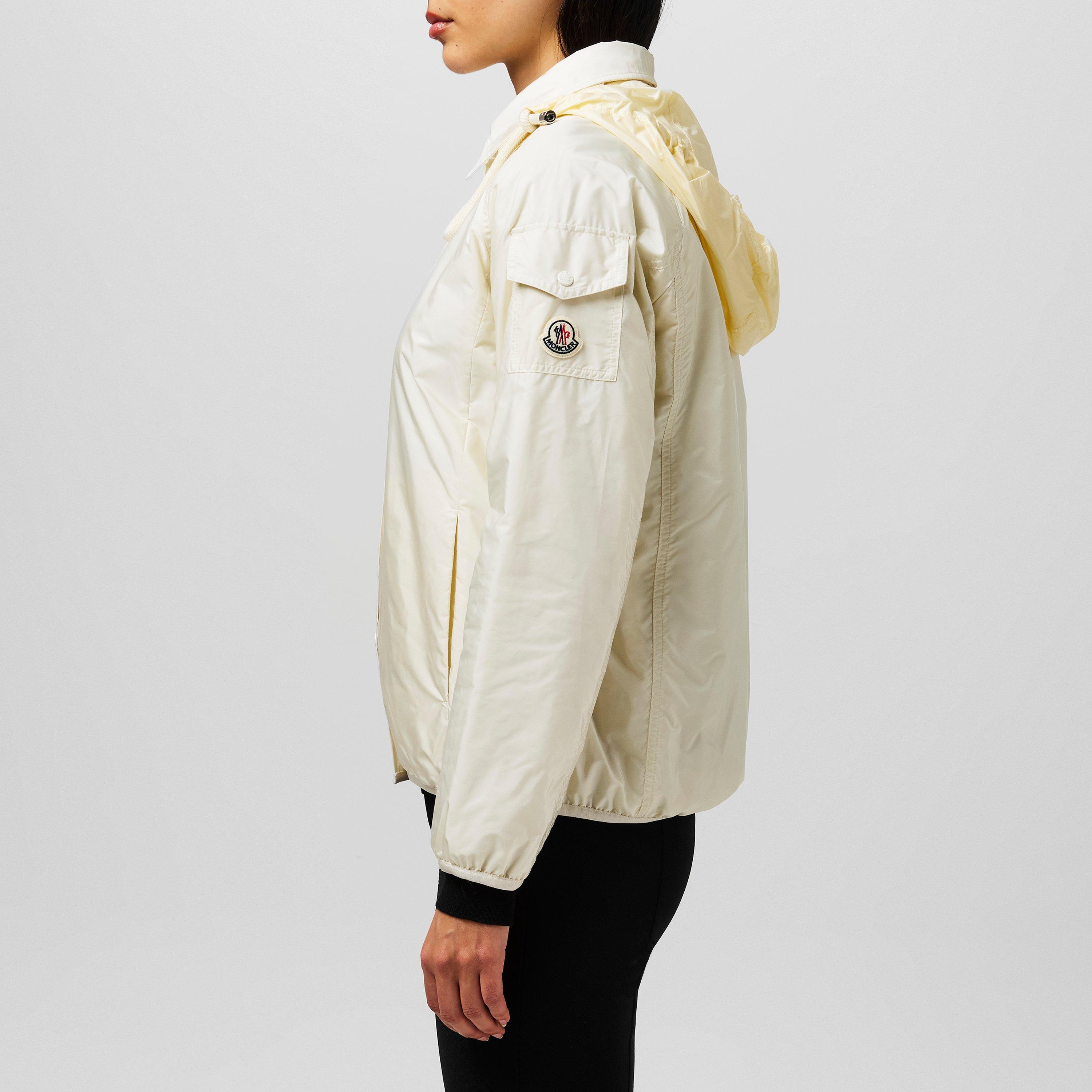 White 04A - Moncler - Women's Hooded Shirt Detachable Hood Long Sleeve Softshell Jacket - 2