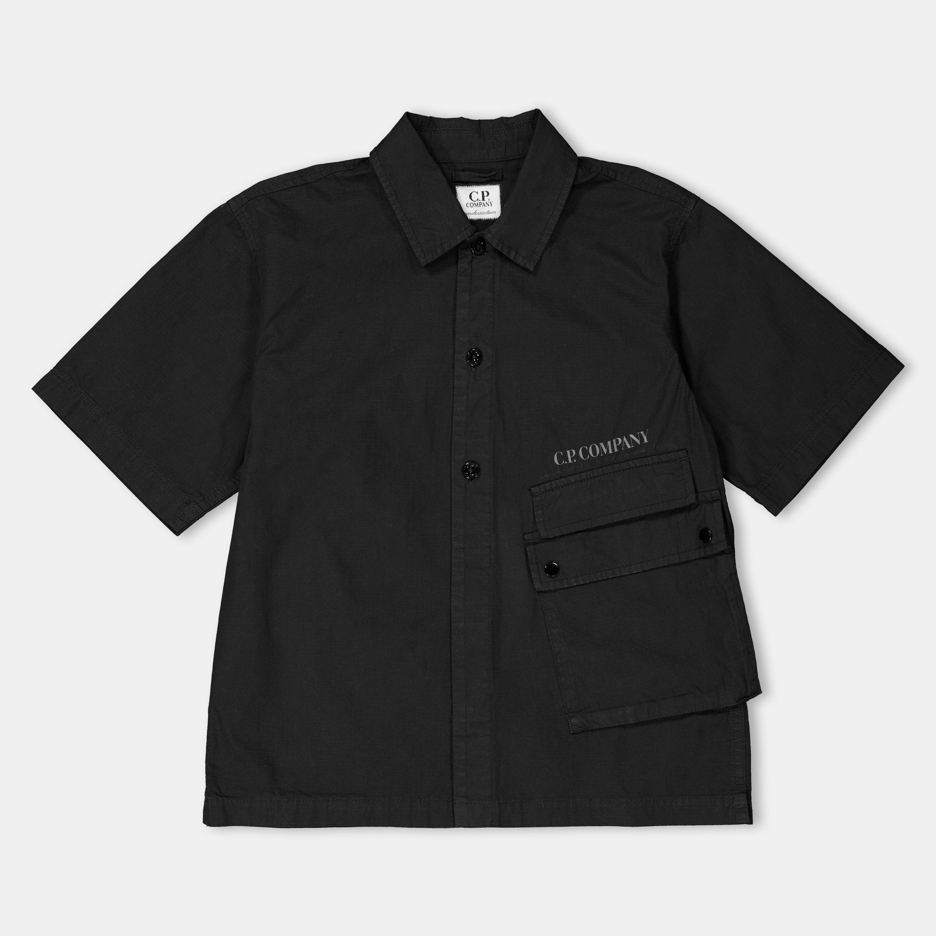 Black 60100 - CP Company - Kids' Ripstop Overshirt - 1