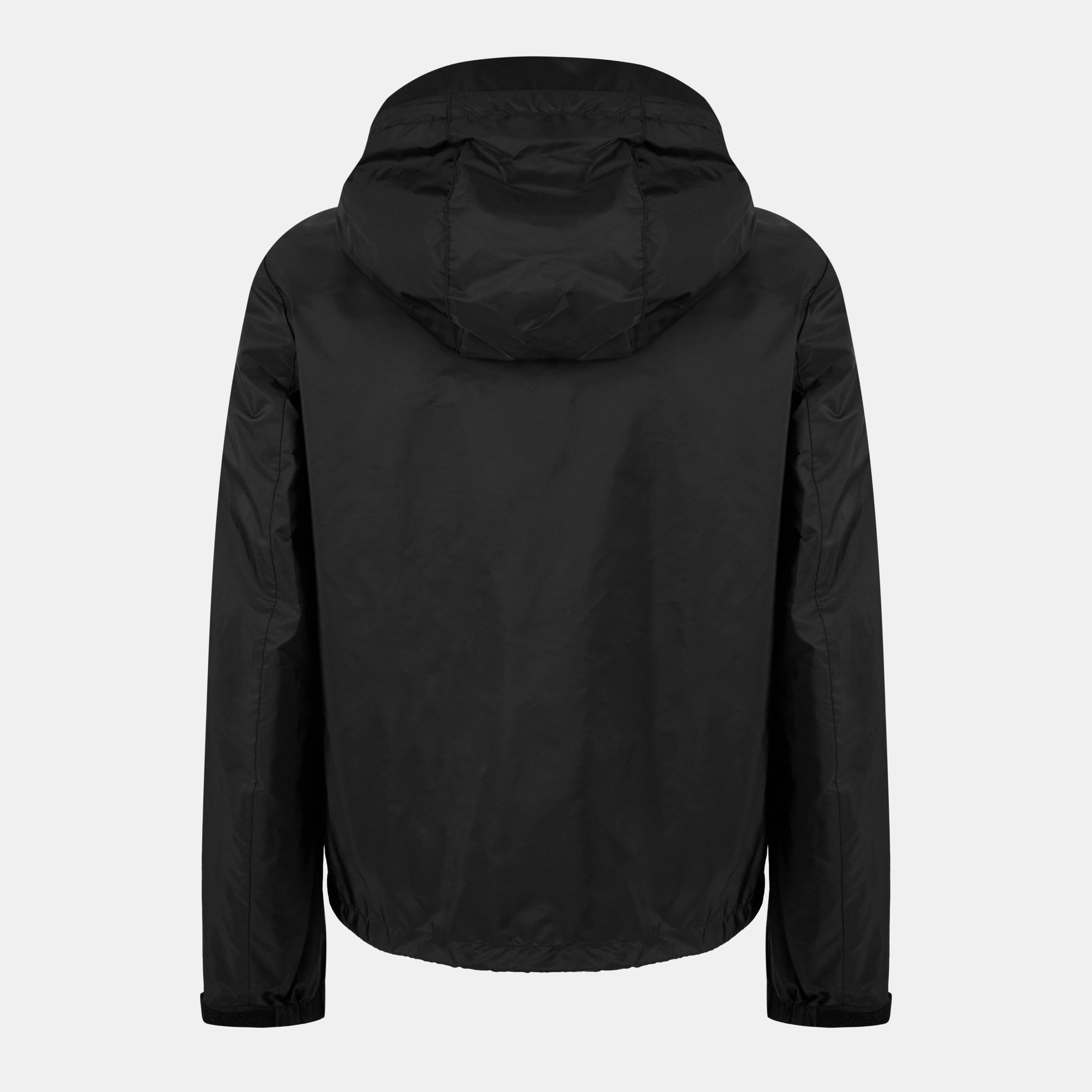 Black - Prada - Men's Hooded Long Sleeve Windbreaker - 2