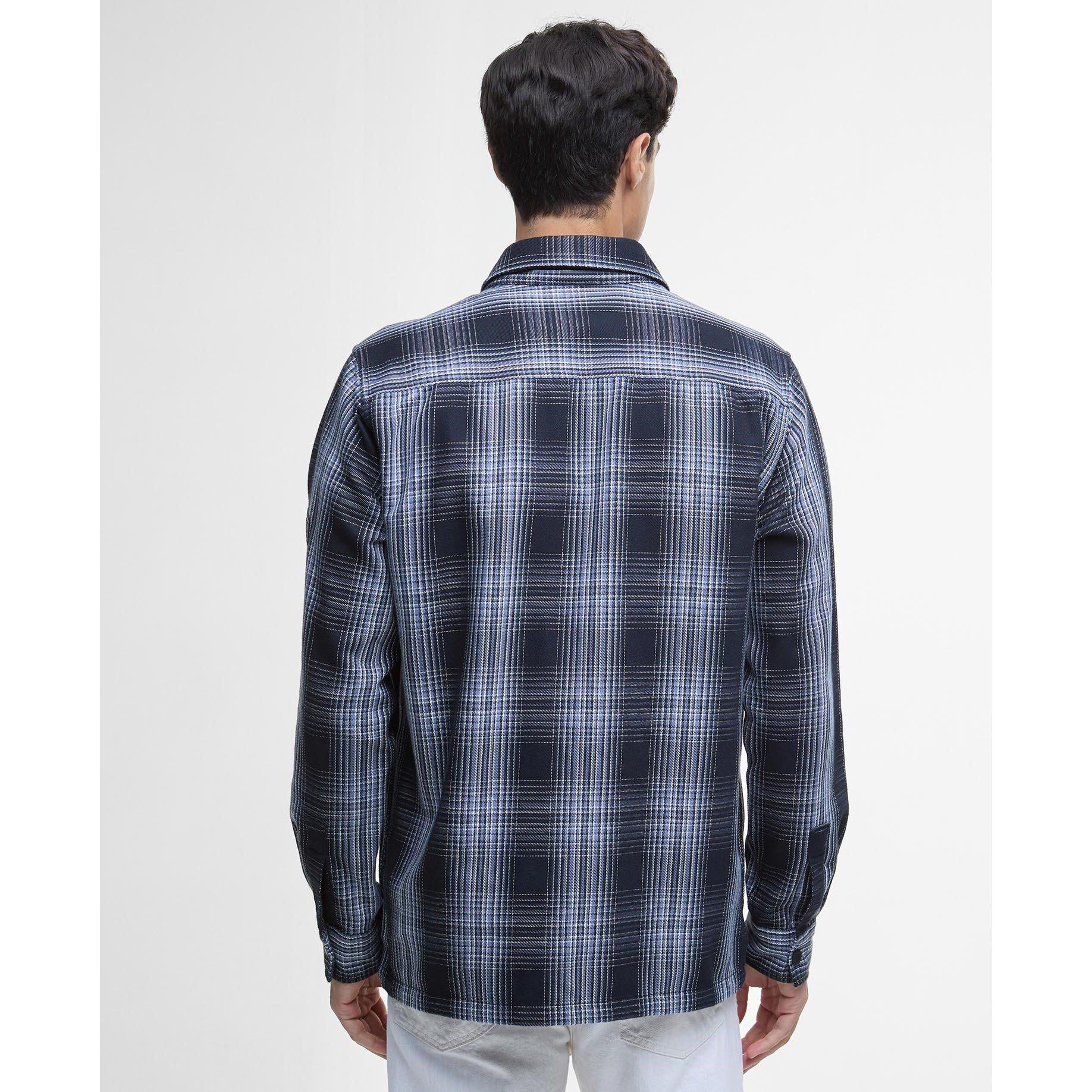 Black BK11 - Barbour International - Men's Arne Cotton Long Sleeve Full Zip Overshirt - 2