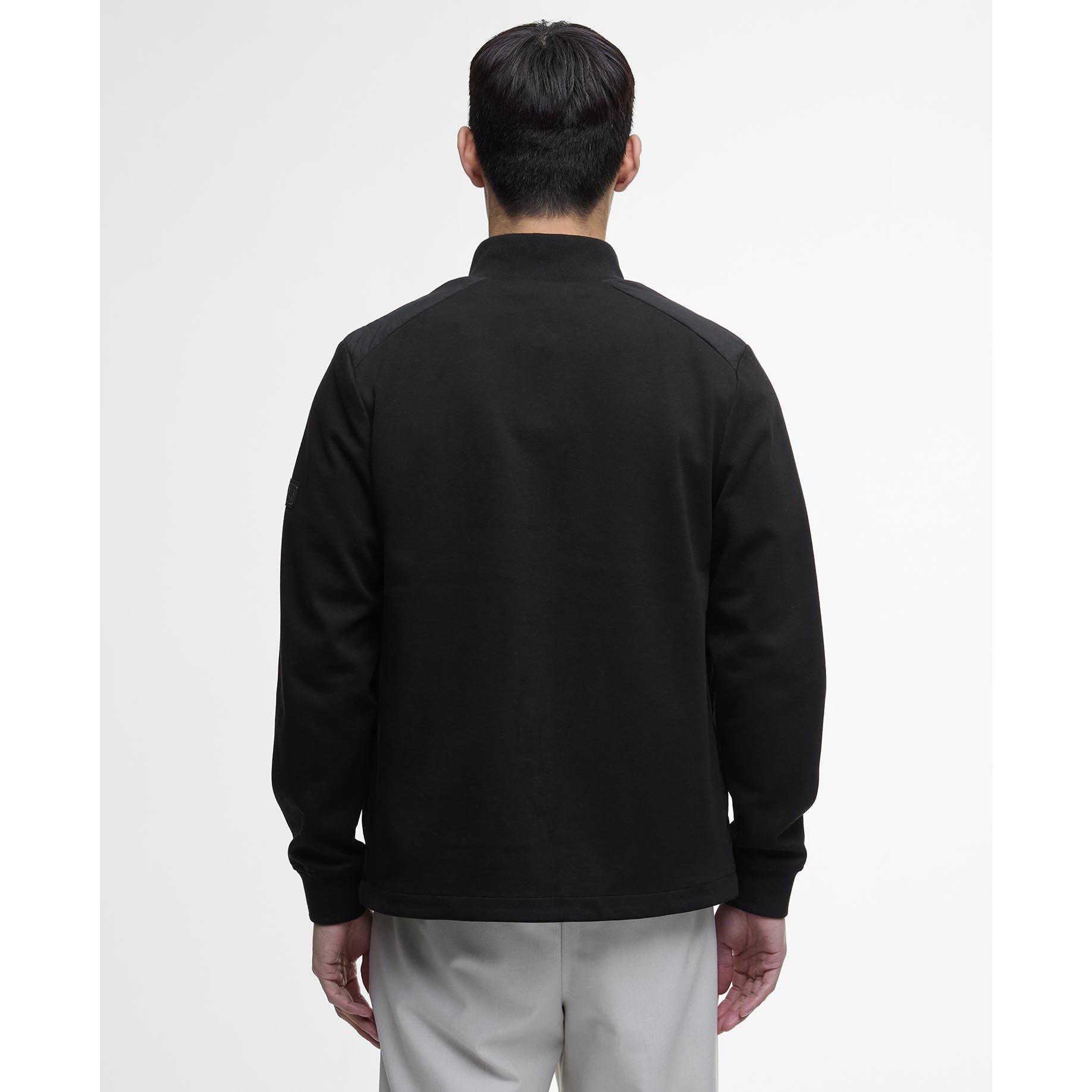 Black BK11 - Barbour International - Men's Ethan Quilted Long Sleeve Hybrid Jacket - 3