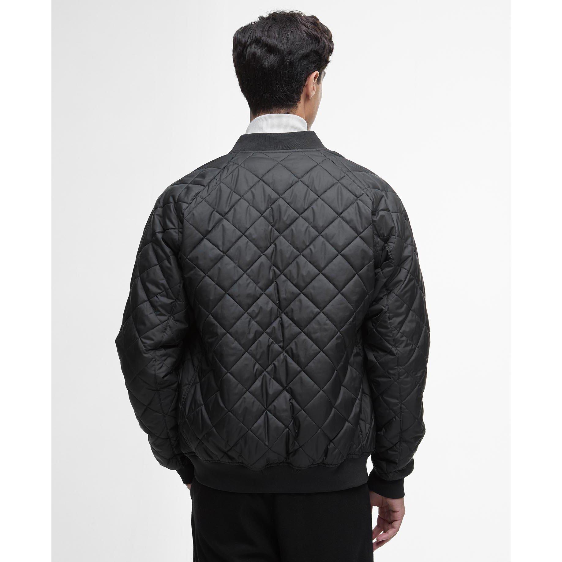 Black BK11 - Barbour International - Men's Harfell Long Sleeve Quilted Jacket - 3