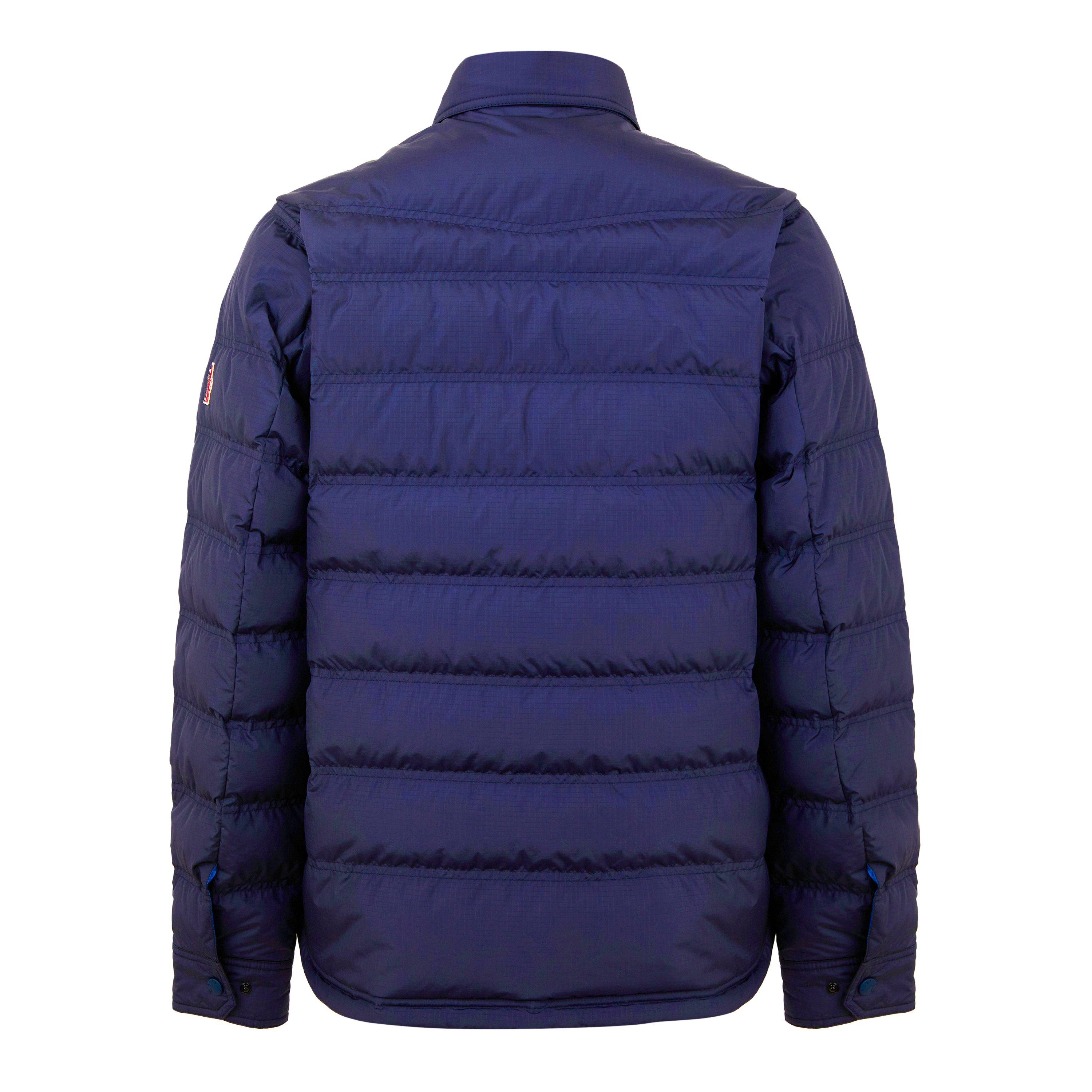 Navy 778 - Moncler Grenoble - Men's Lavachey Navy Blue 90/10 Goose Down Long Sleeve Short Puffer Jacket - 2