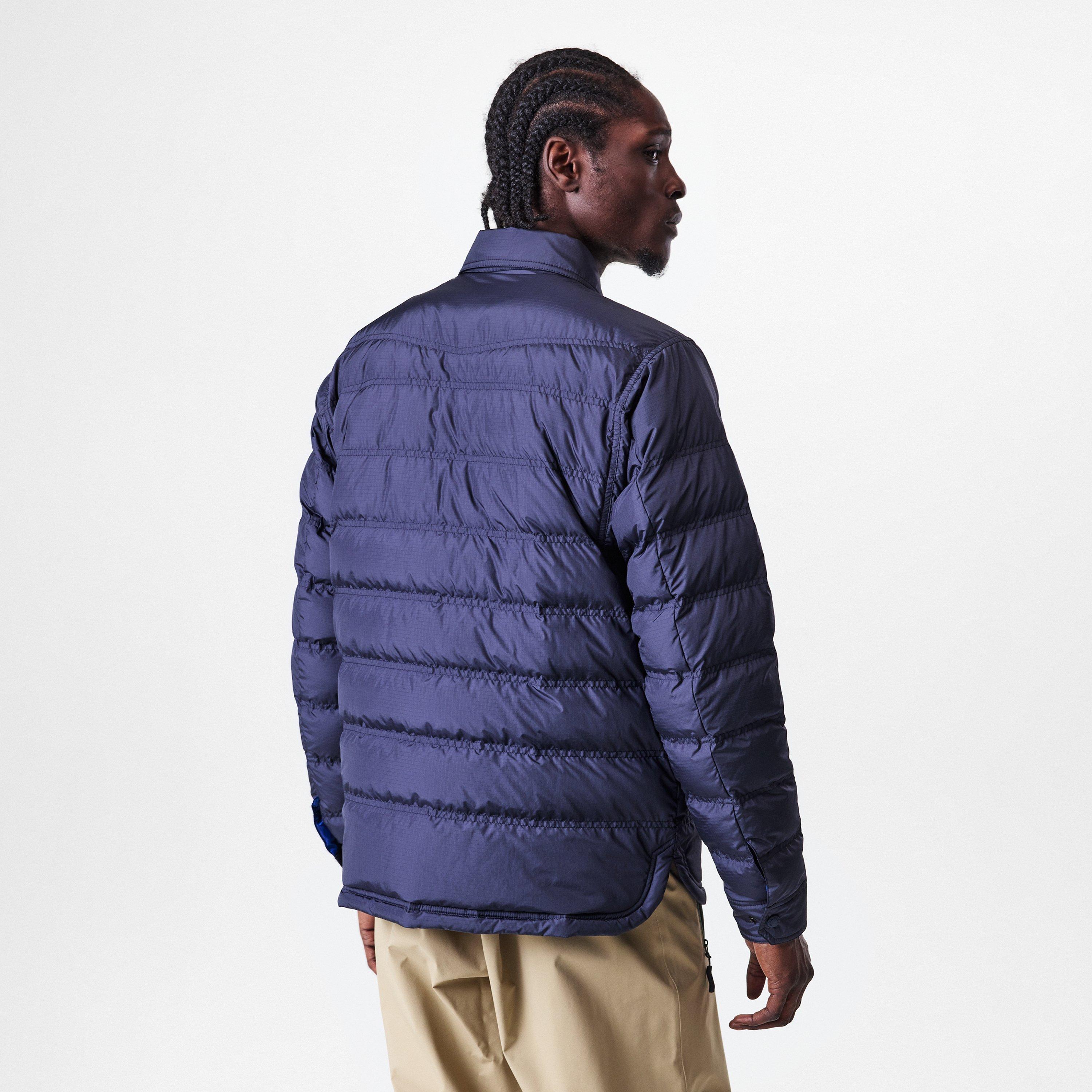 Navy 778 - Moncler Grenoble - Men's Lavachey Navy Blue 90/10 Goose Down Long Sleeve Short Puffer Jacket - 4