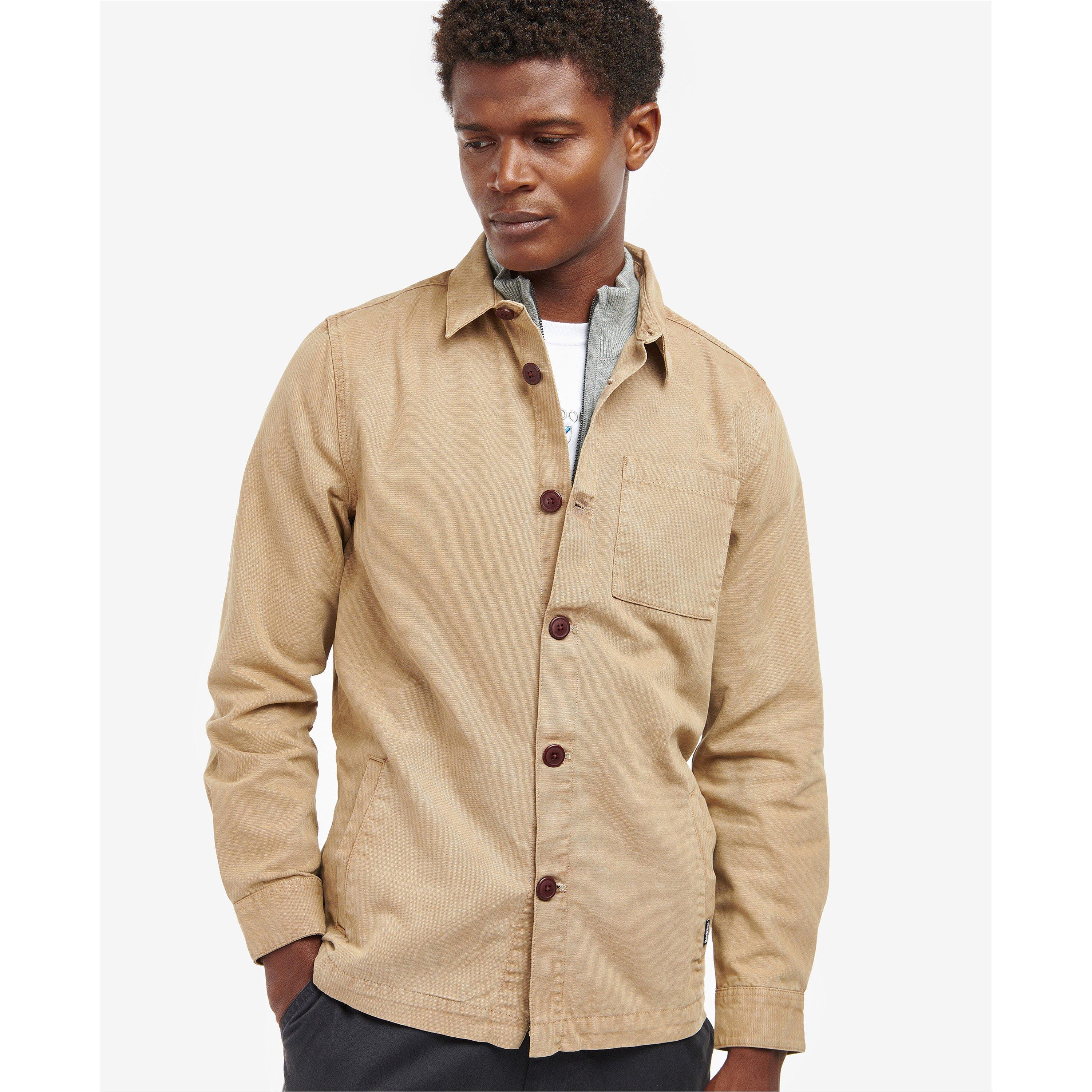 Washed Stn ST17 - Barbour - Mens Washed Cotton Long Sleeve Overshirt - 2