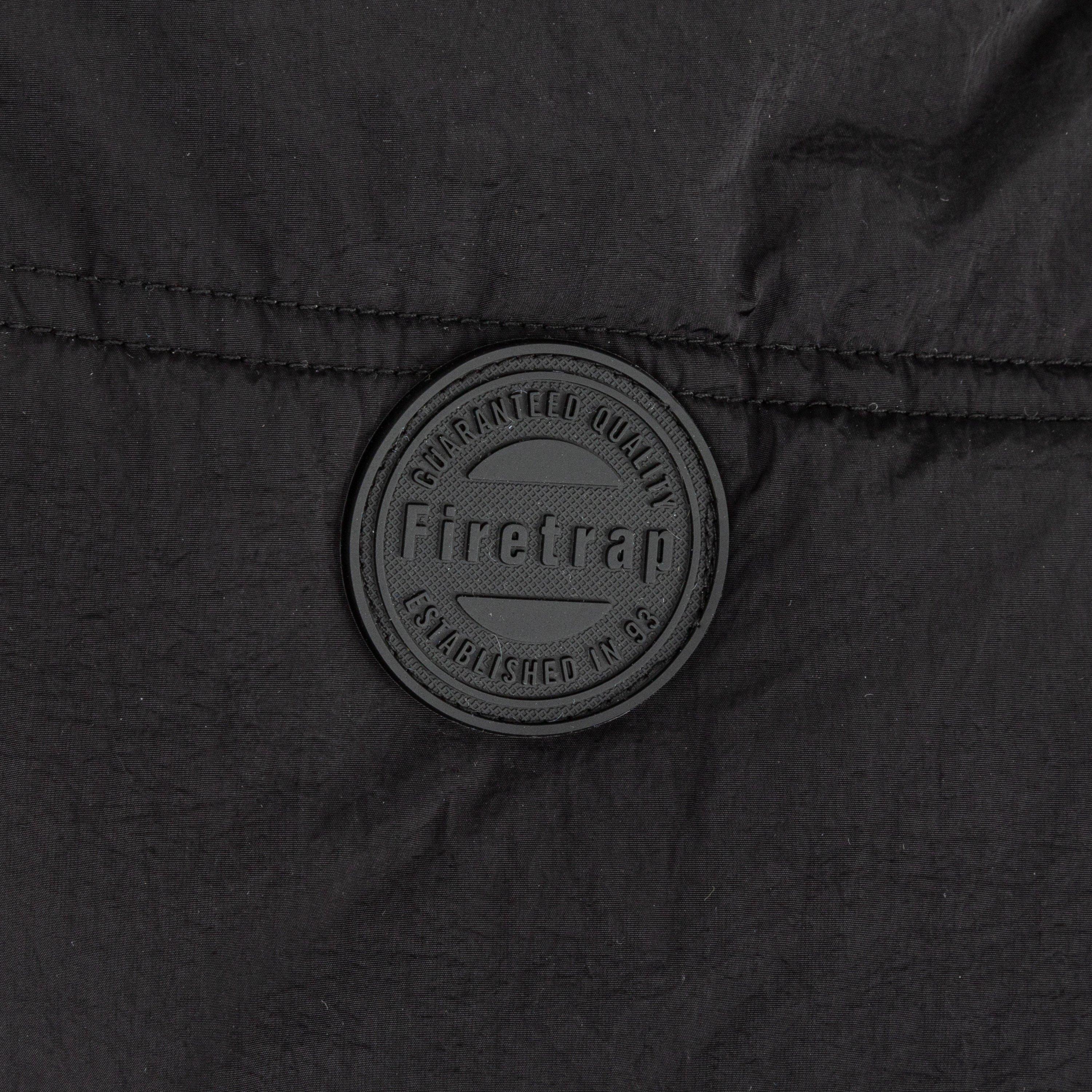 Nero - Firetrap - Windproof Water-Resistant Hooded Long Sleeve Short Puffer Jacket - 4