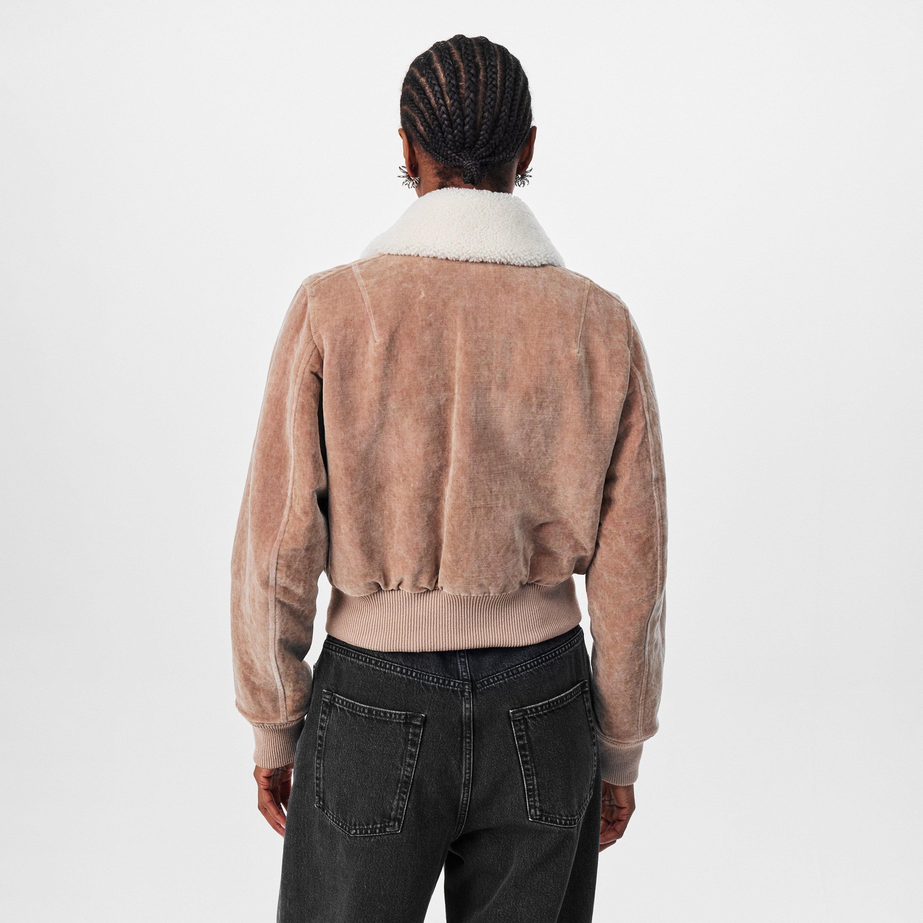 Blush Velvet - Alexander McQueen - Women's Alex Hood Parka - 4