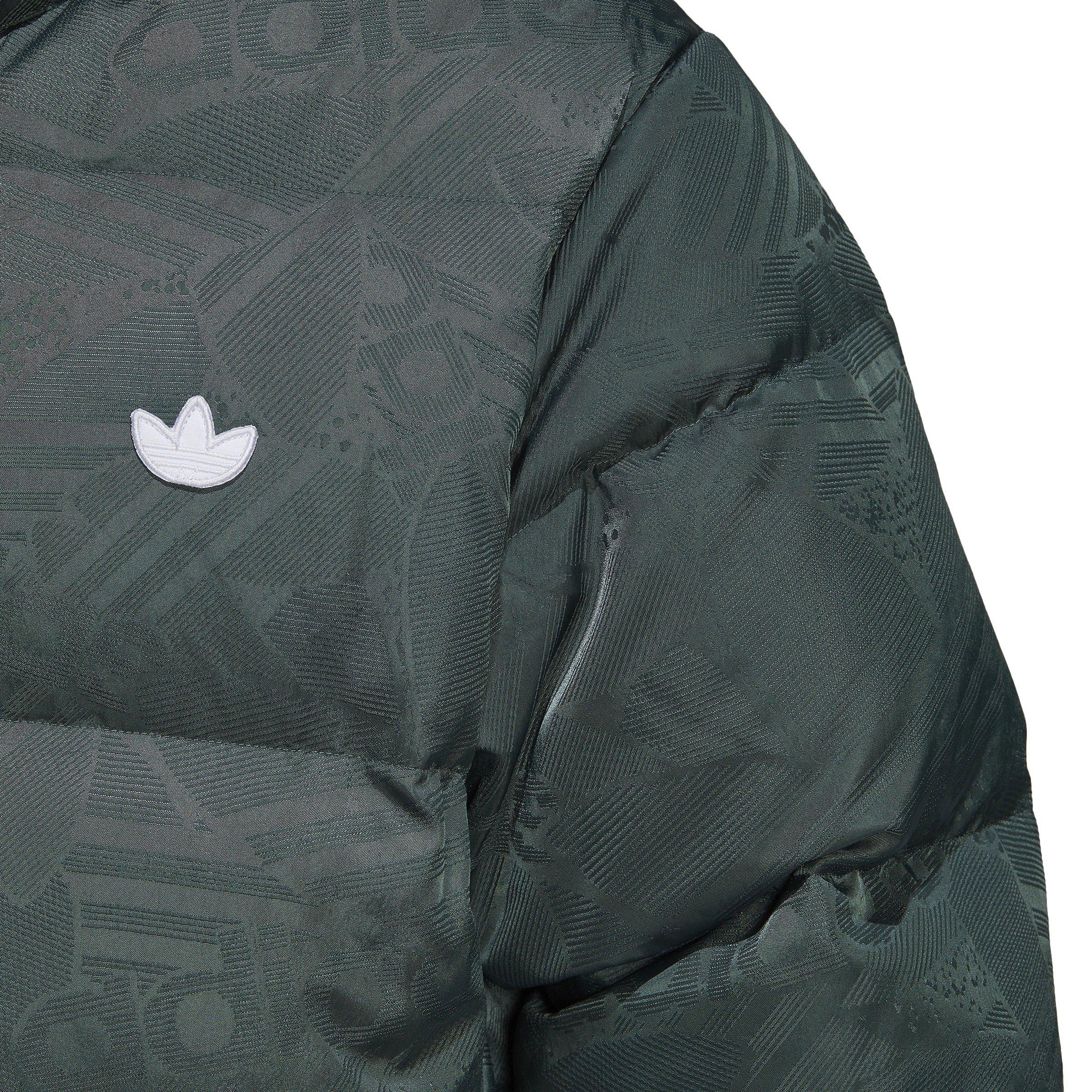Grises - adidas Originals - Adidas Hooded Funnel Neck Long Sleeve Puffer Jacket - 7