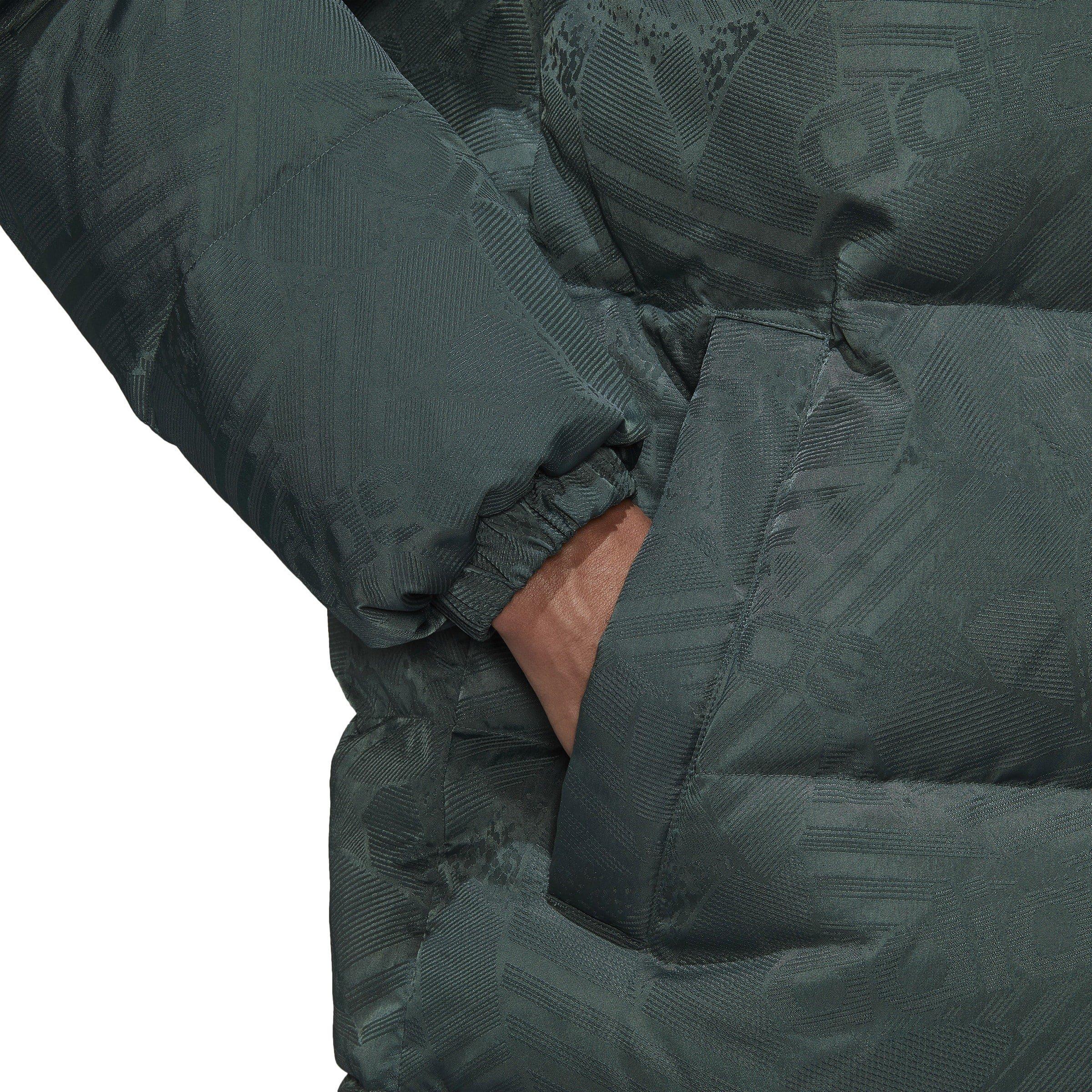 Grises - adidas Originals - Adidas Hooded Funnel Neck Long Sleeve Puffer Jacket - 8